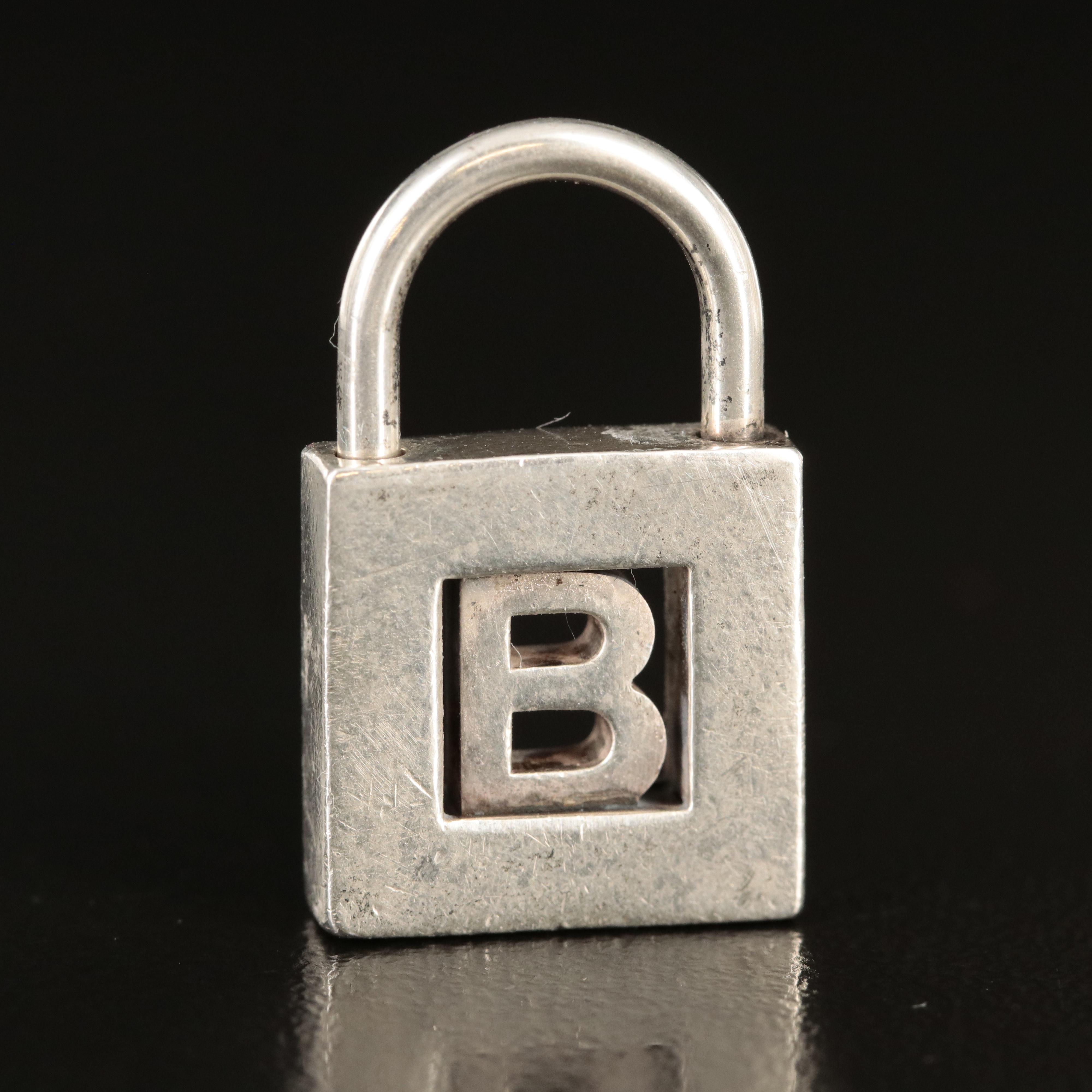 Tiffany & Co. Sterling "B" Lock Charm