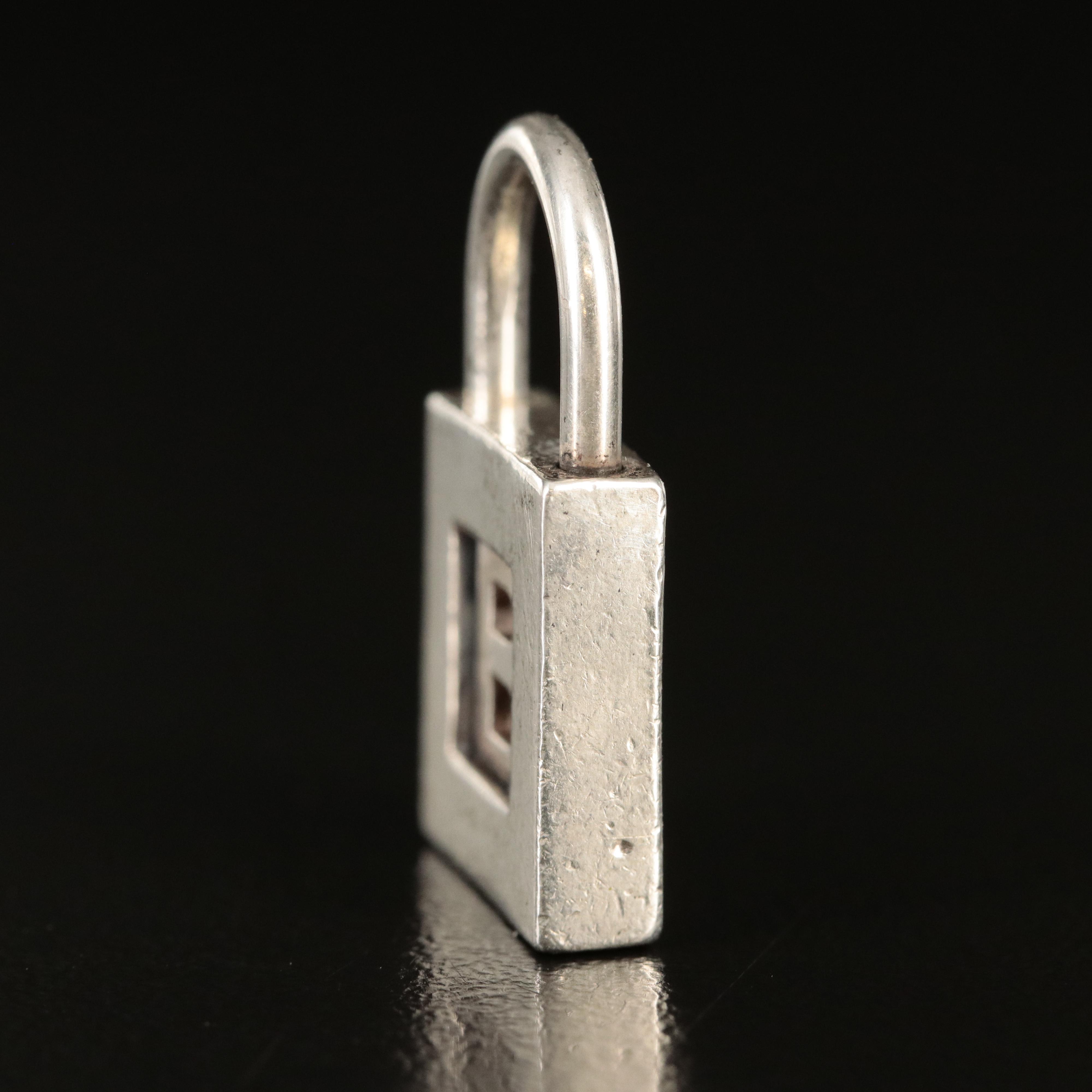 Tiffany & Co. Sterling "B" Lock Charm