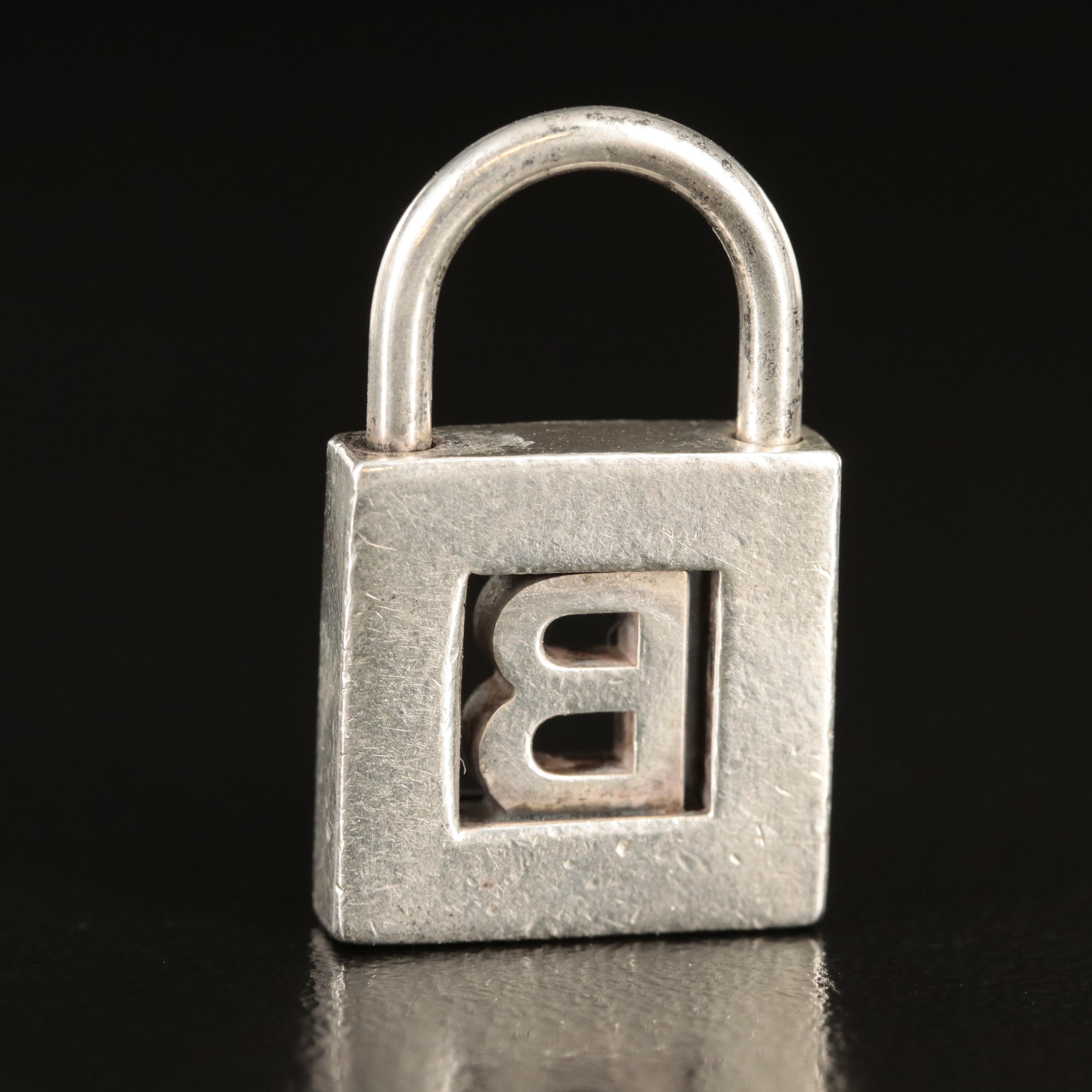 Tiffany & Co. Sterling "B" Lock Charm