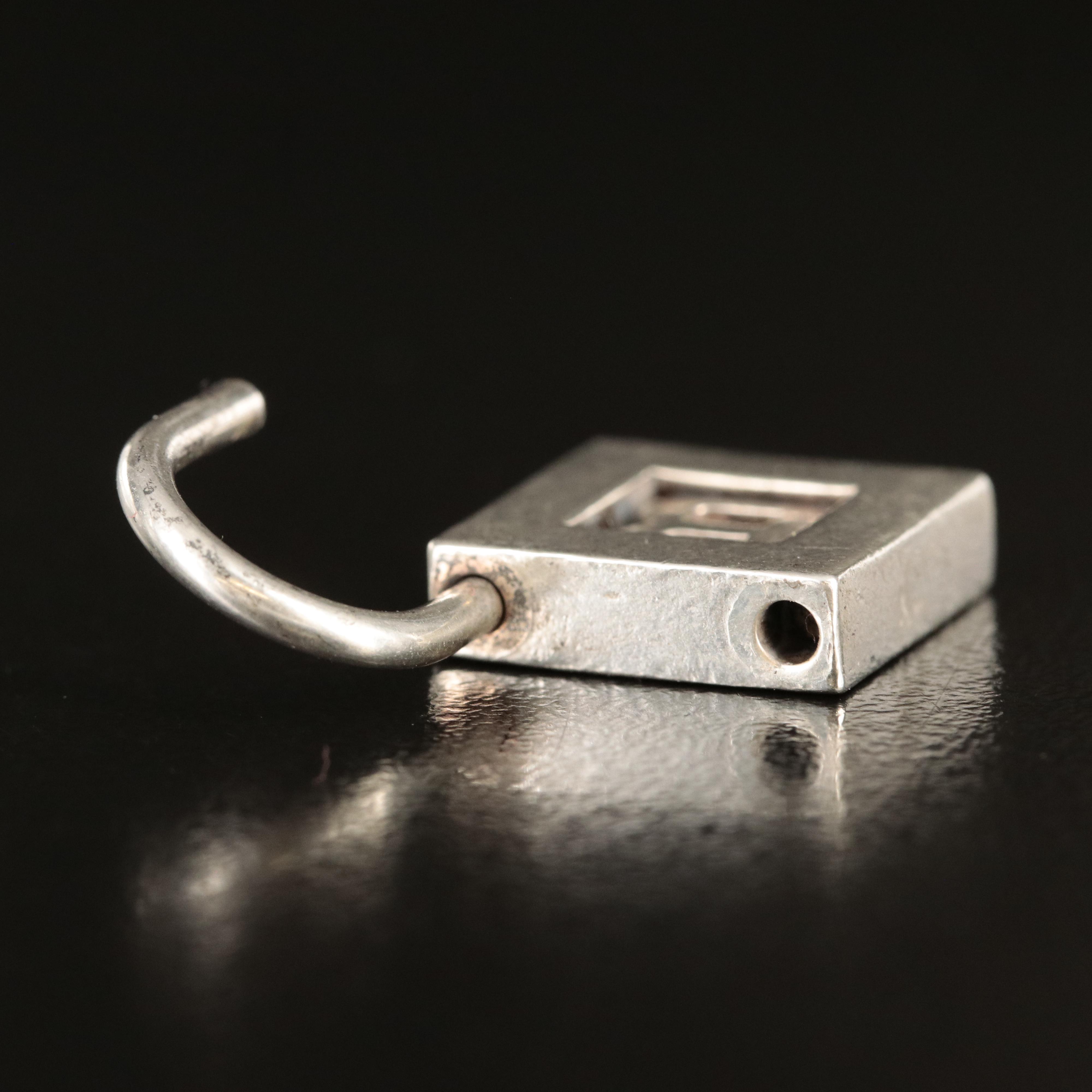 Tiffany & Co. Sterling "B" Lock Charm