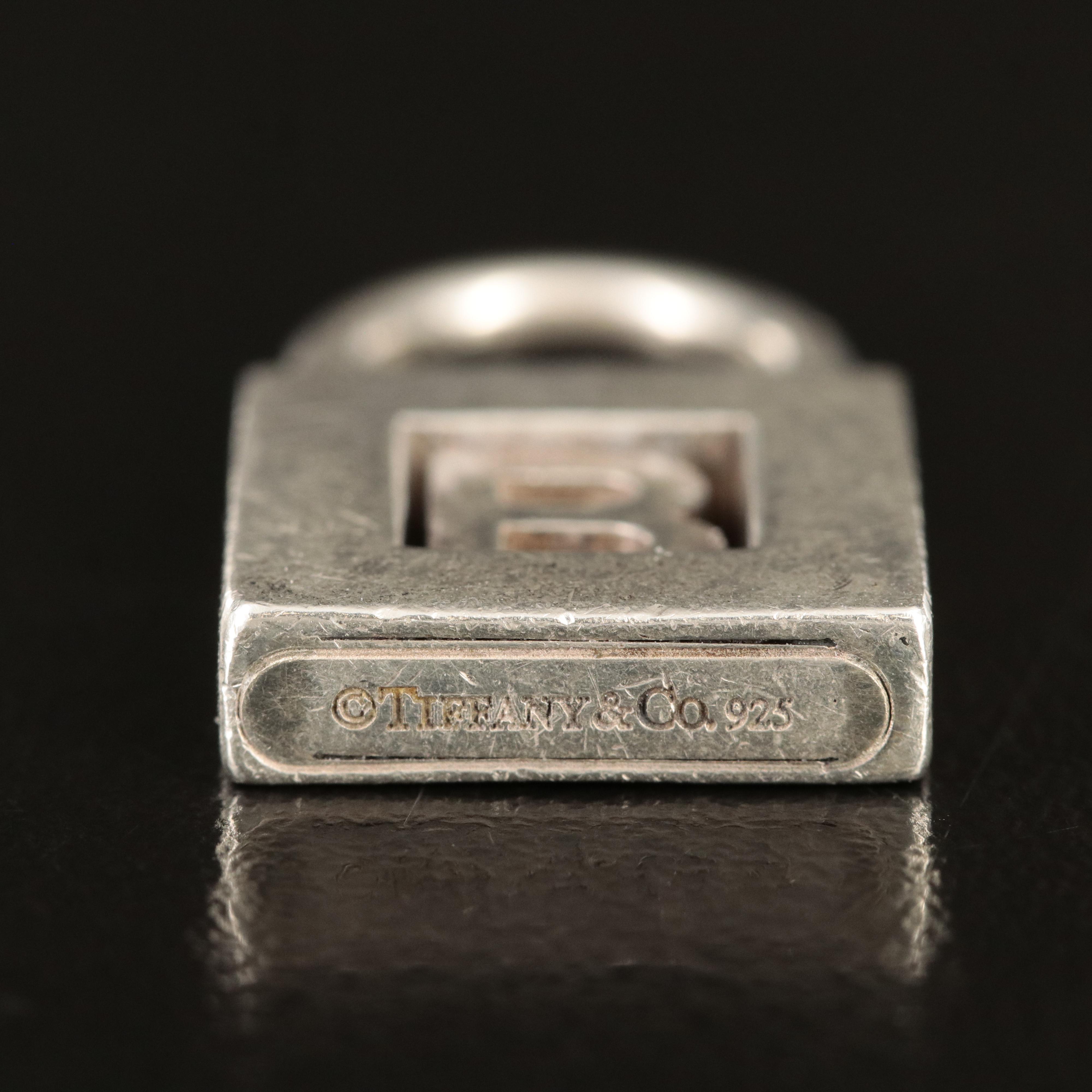 Tiffany & Co. Sterling "B" Lock Charm
