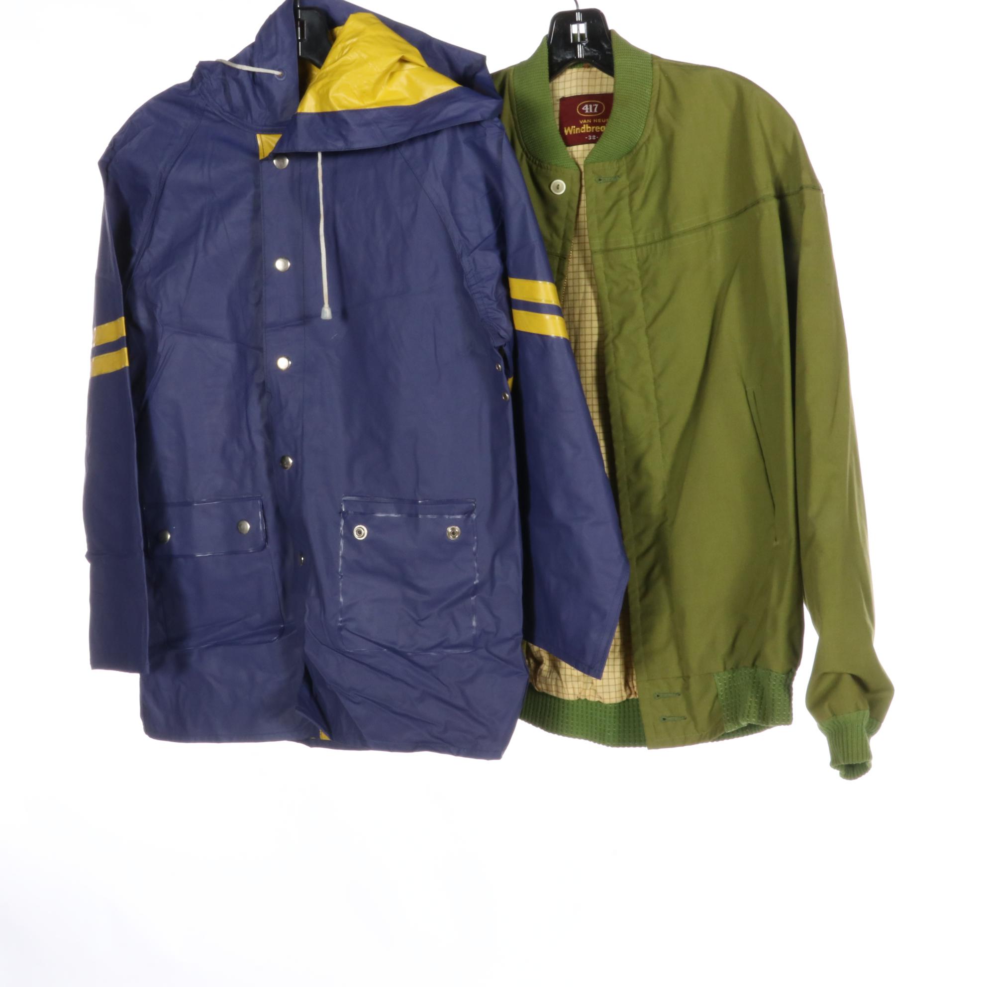 Men's Van Heusen Windbreaker, Butwin Jackets, and Other Coats