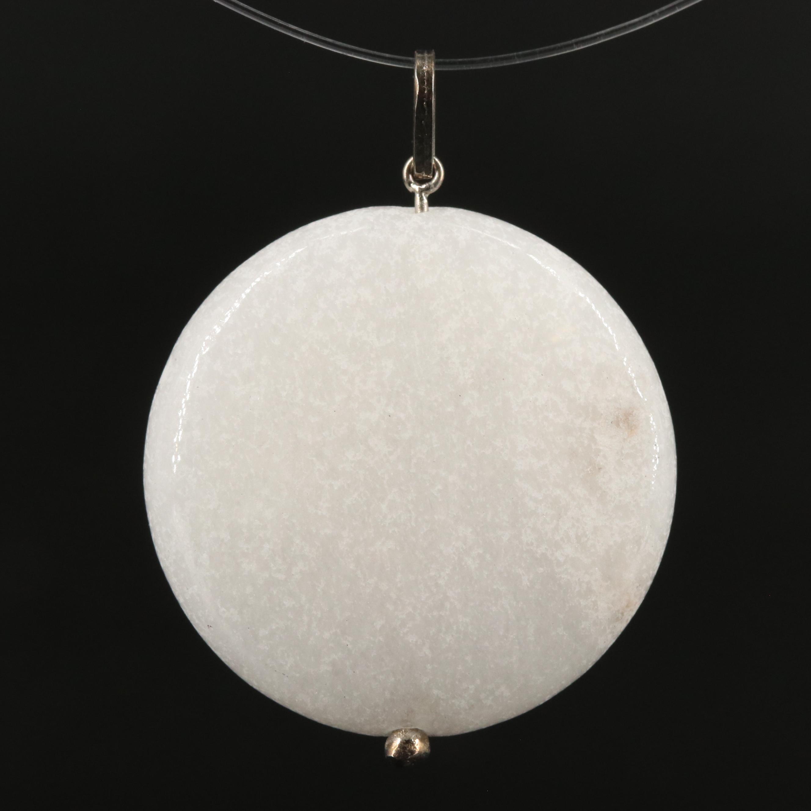 14K Quartzite Pendant