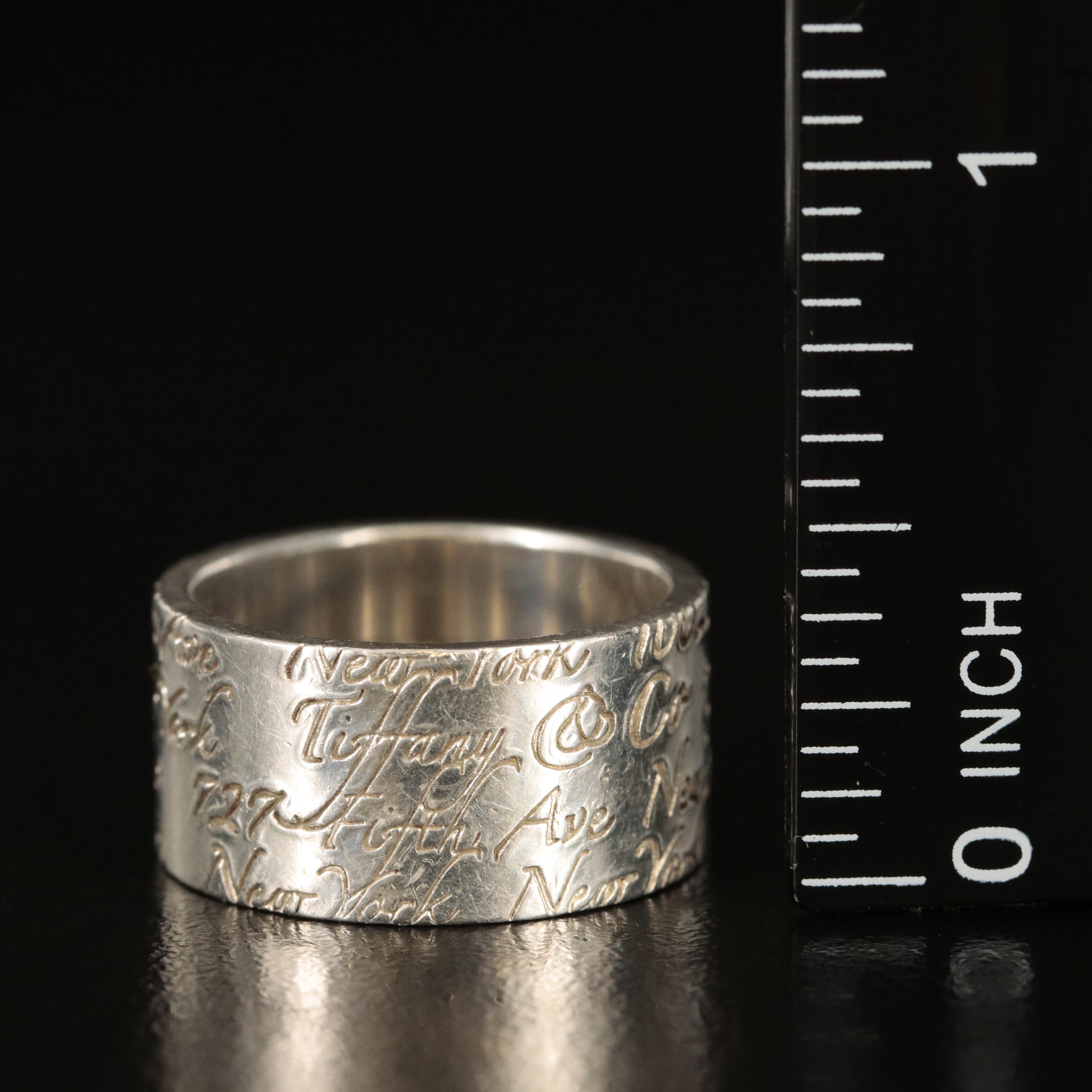 Tiffany & Co. "727 Fifth Avenue" Sterling Band
