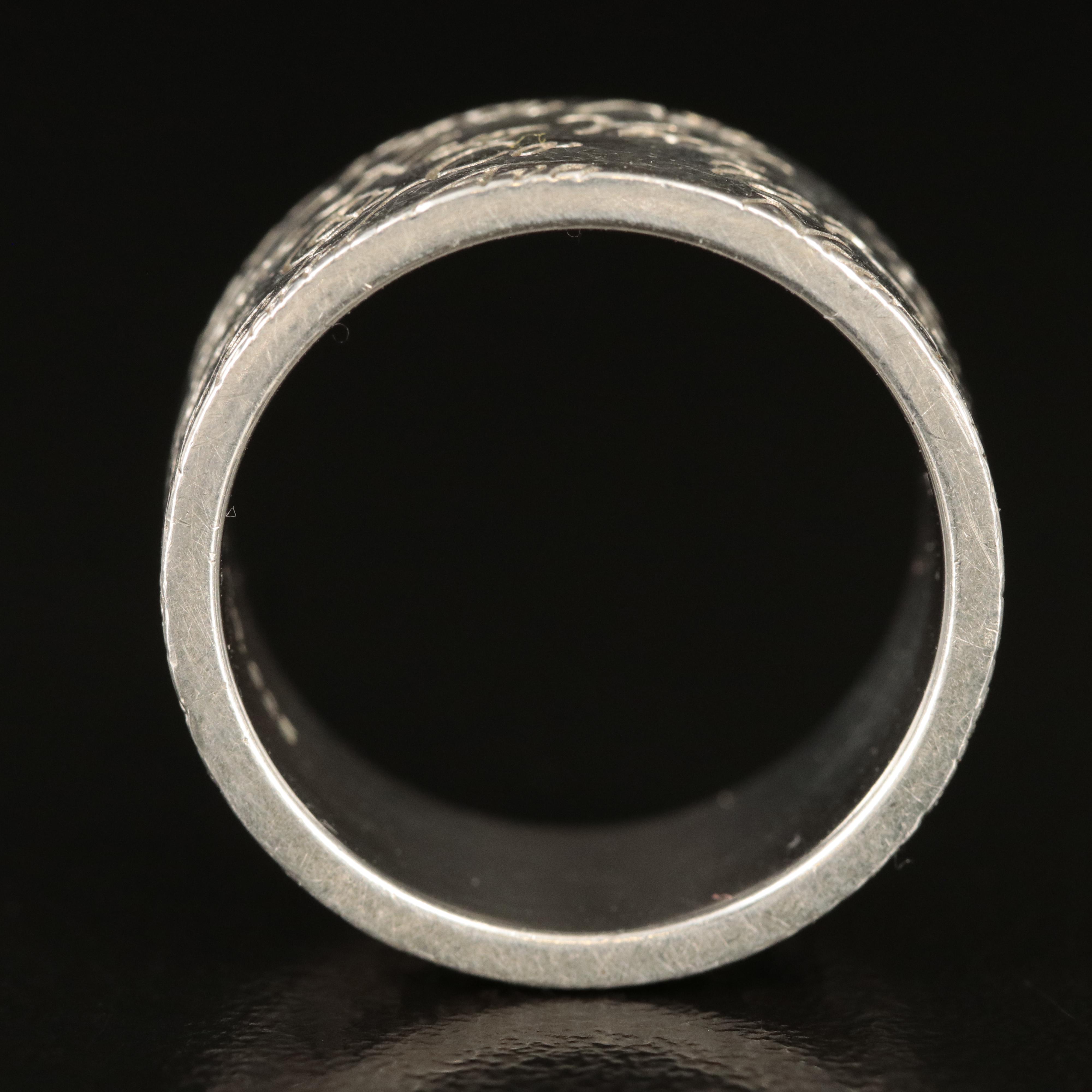 Tiffany & Co. "727 Fifth Avenue" Sterling Band