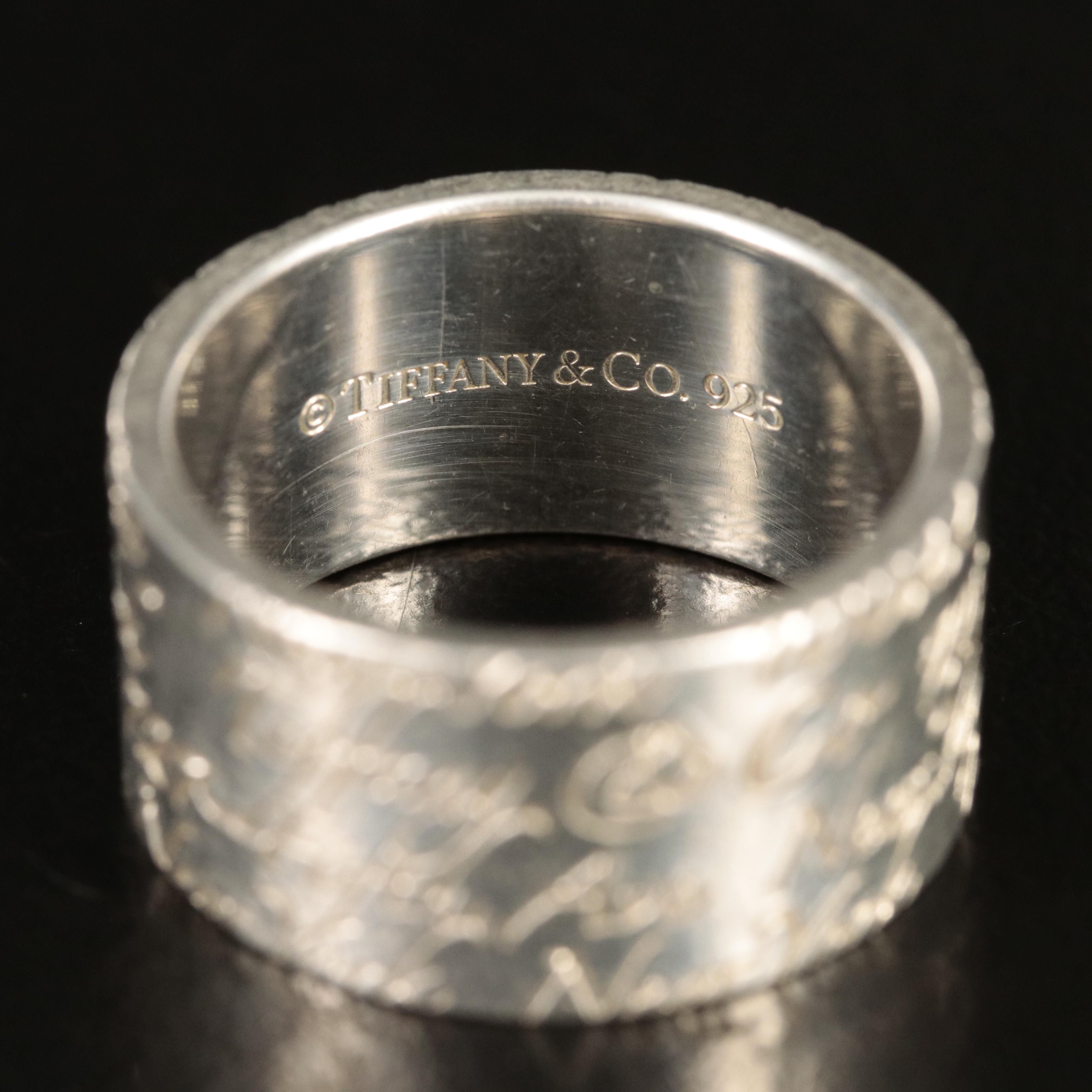 Tiffany & Co. "727 Fifth Avenue" Sterling Band