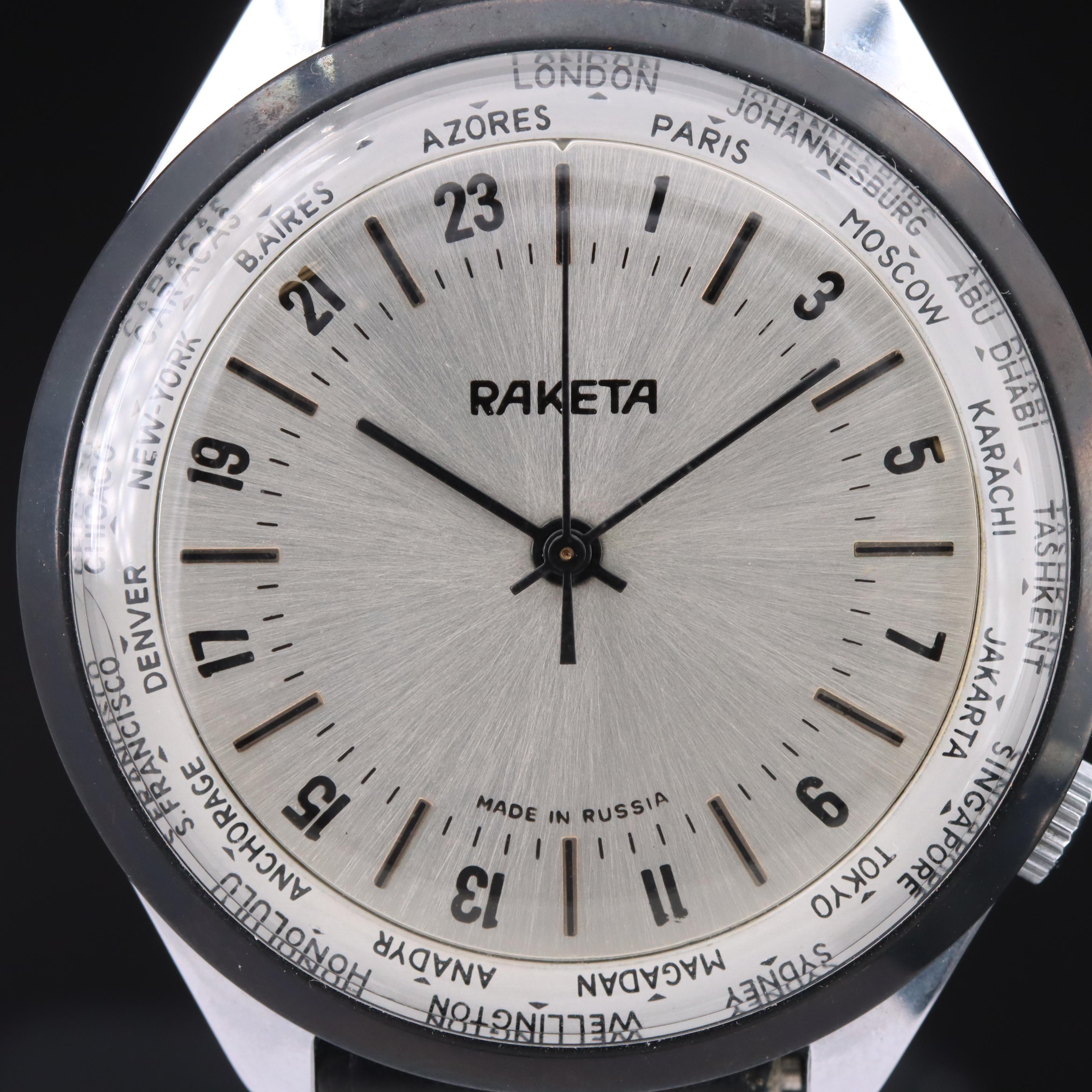 Raketa Russian World Time Watch