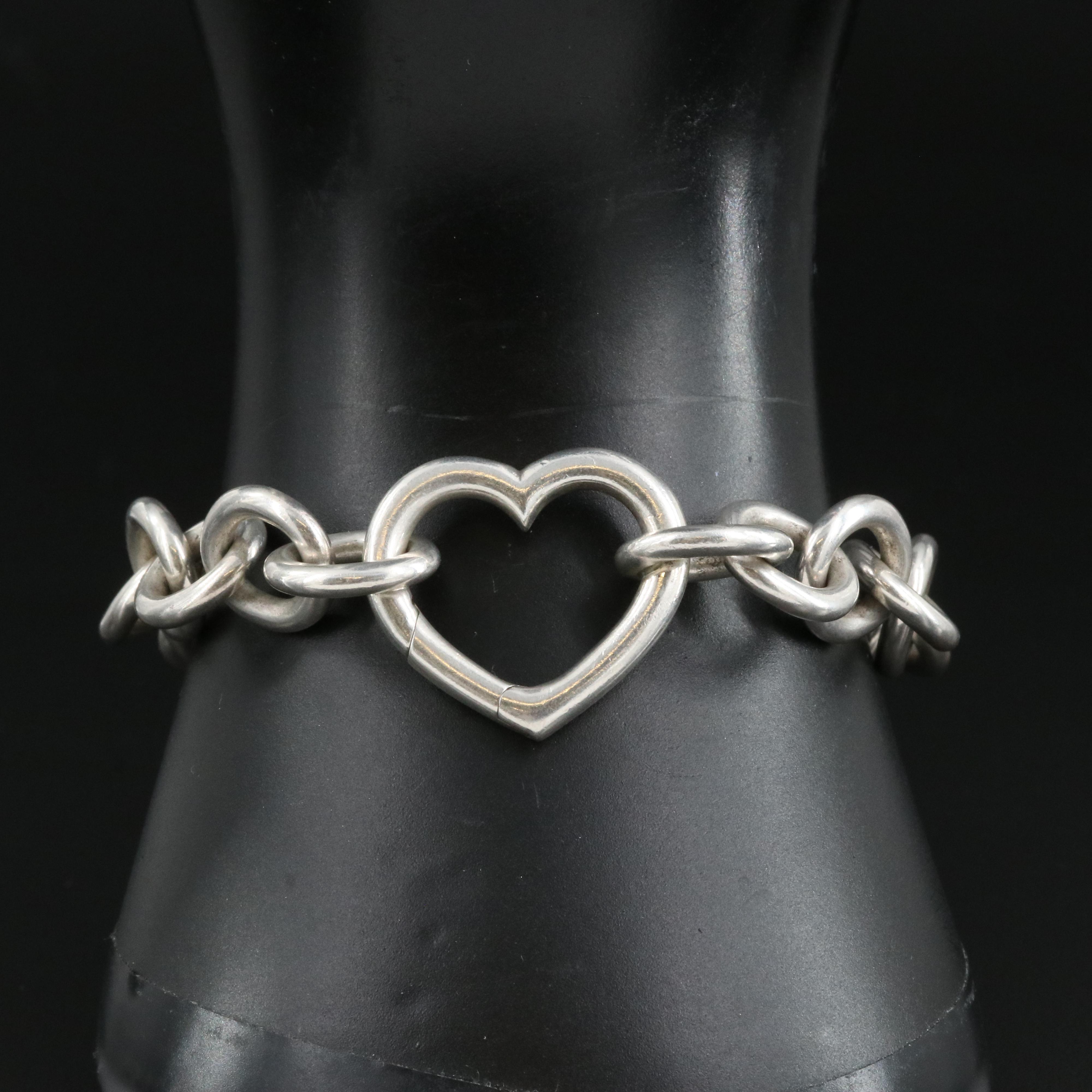Tiffany & Co. Sterling Heart Bracelet