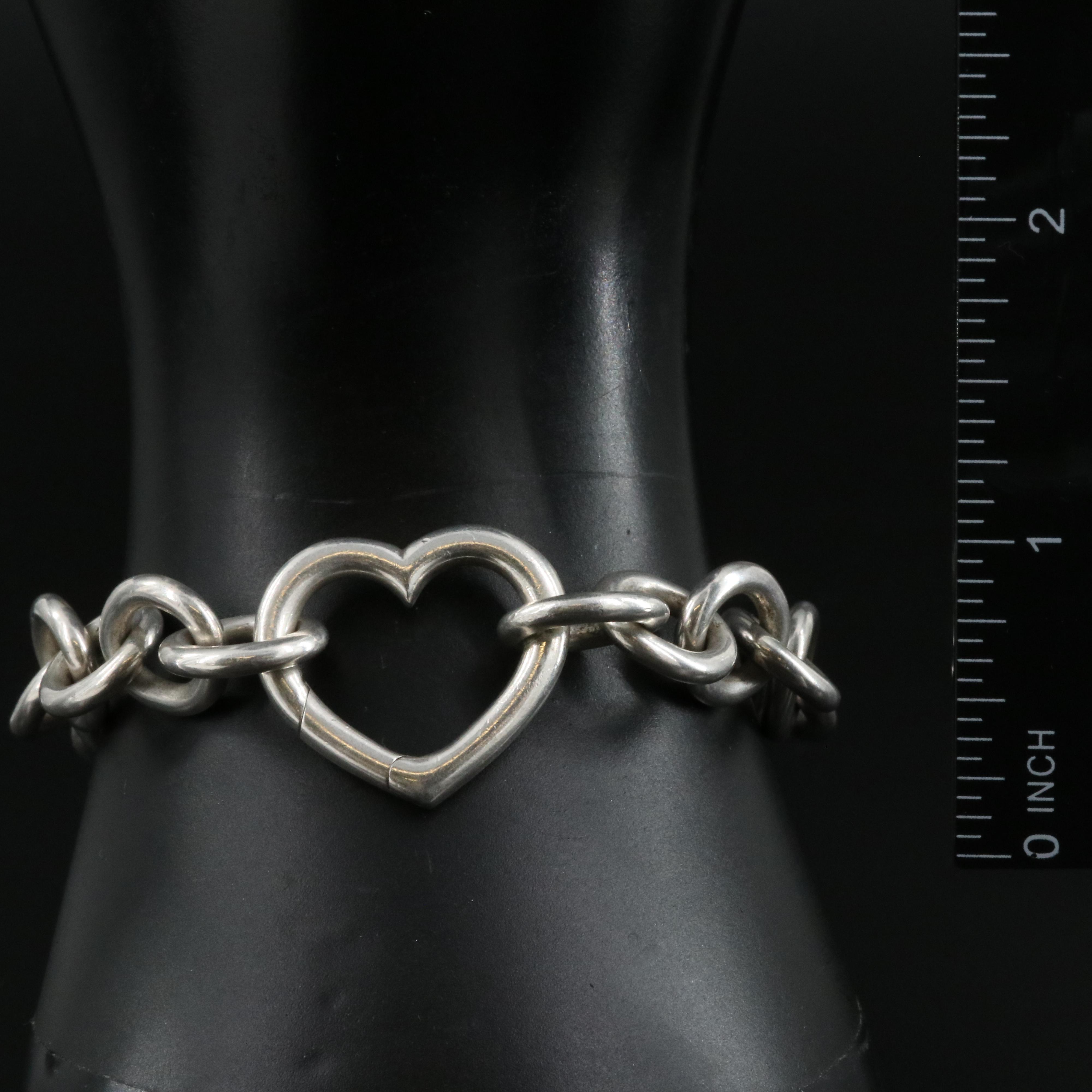 Tiffany & Co. Sterling Heart Bracelet