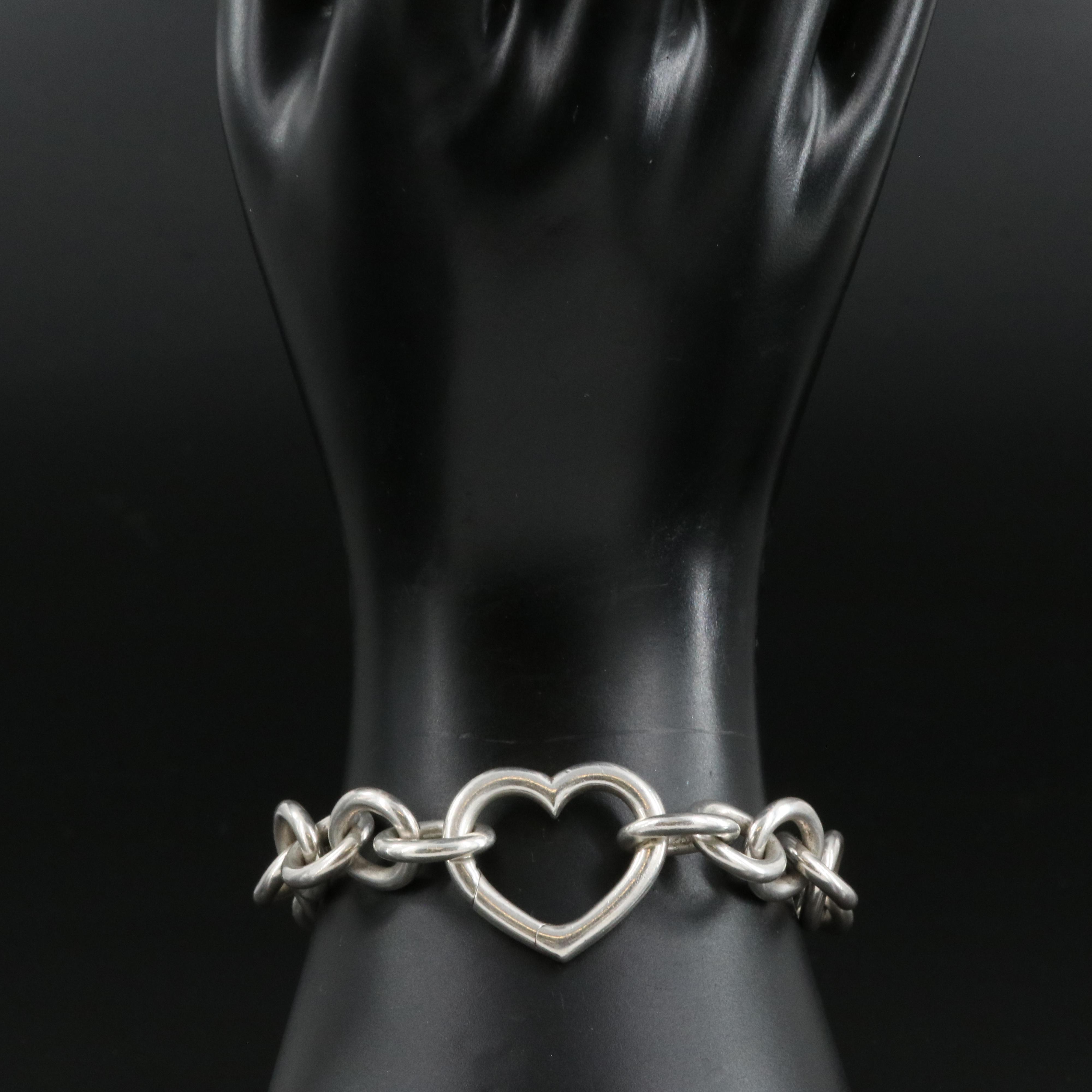 Tiffany & Co. Sterling Heart Bracelet