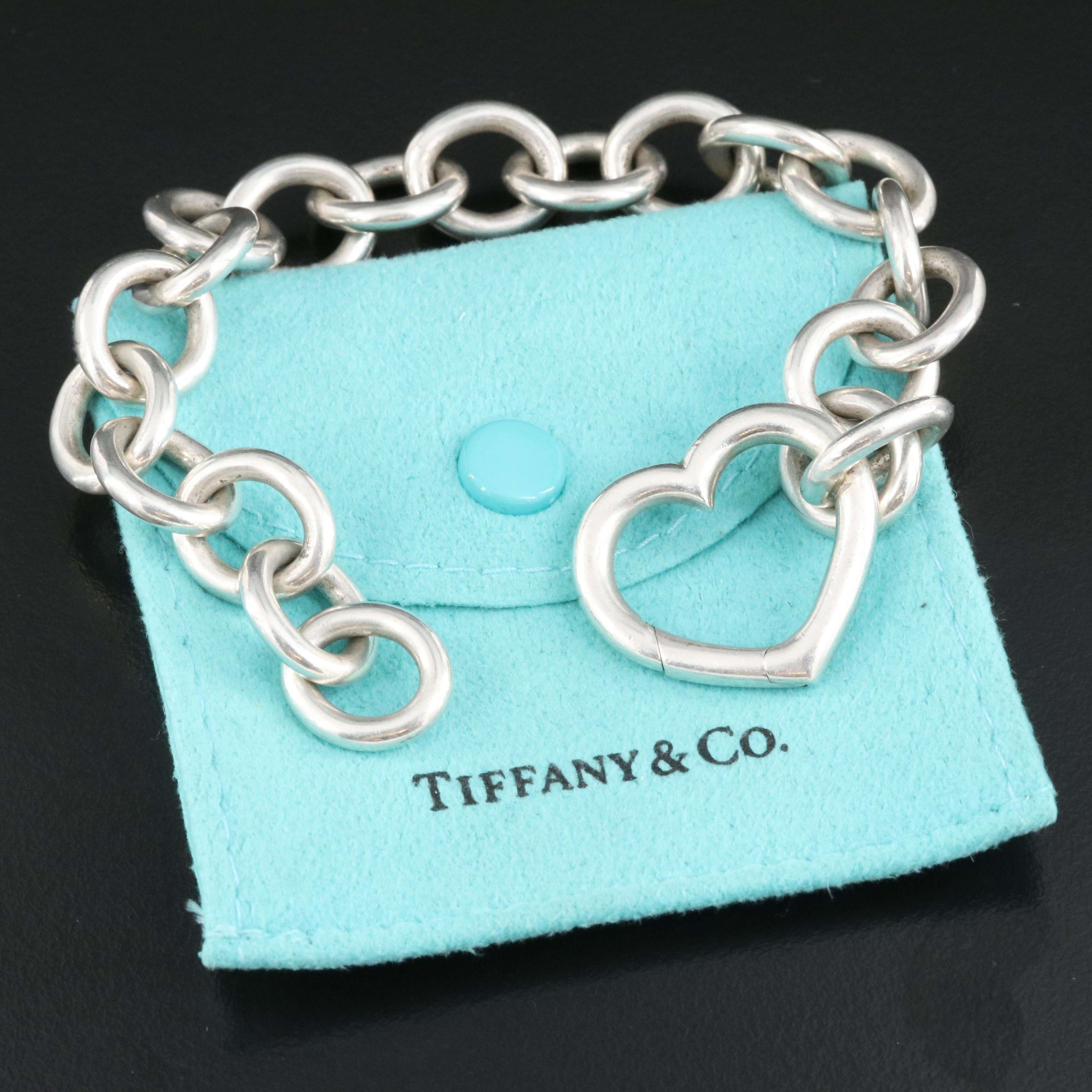 Tiffany & Co. Sterling Heart Bracelet