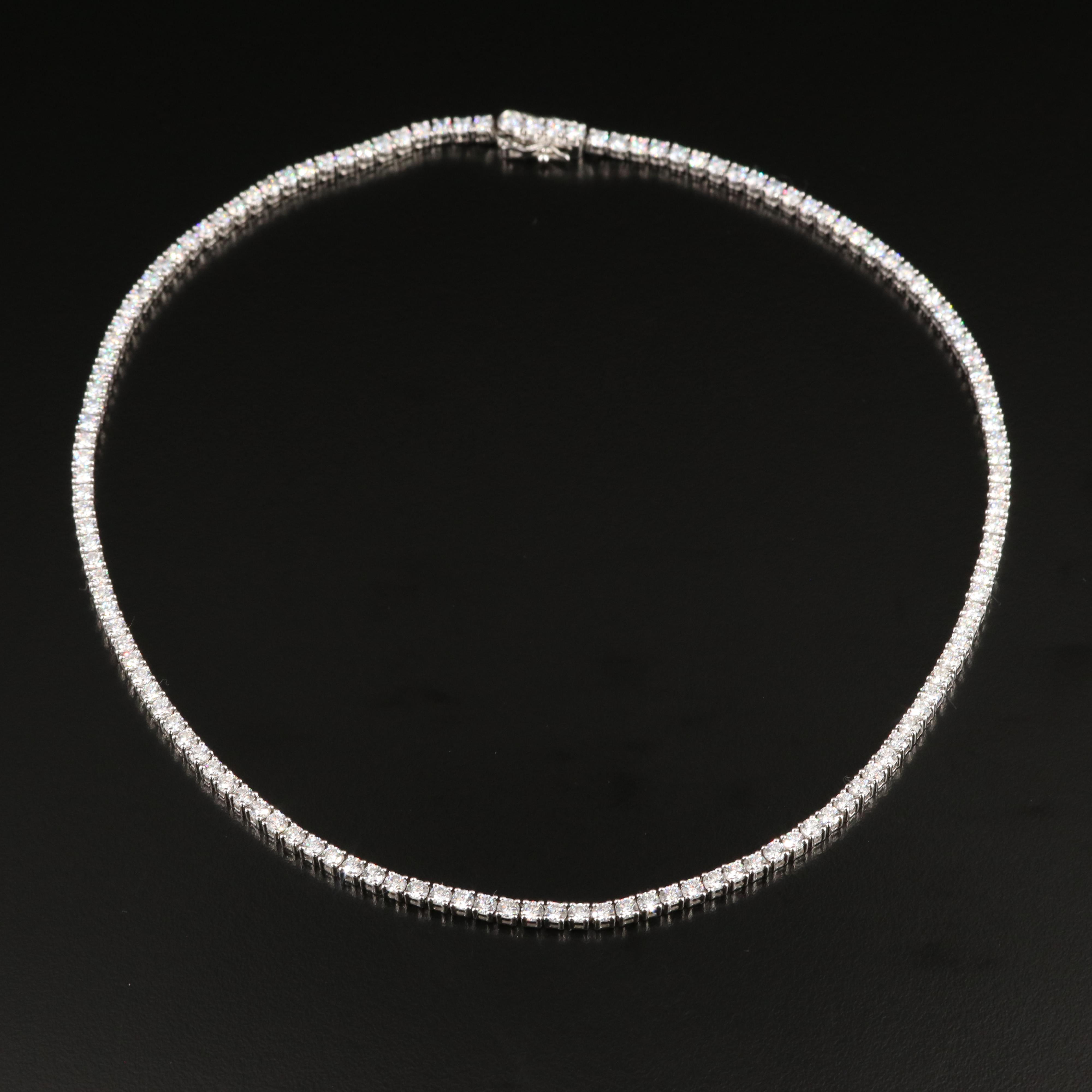 14K 9.45 CTW Lab Grown Diamond Line Necklace