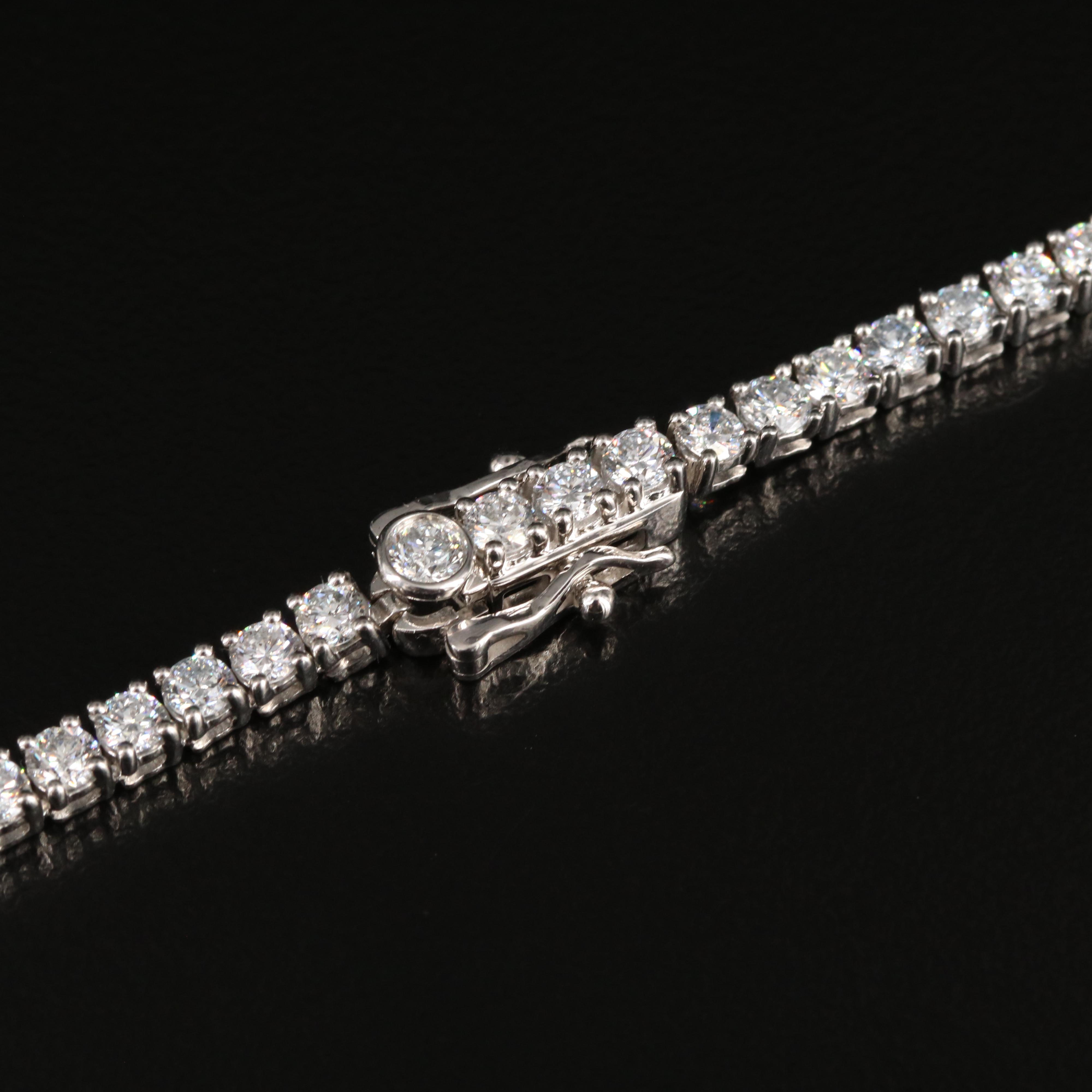 14K 9.45 CTW Lab Grown Diamond Line Necklace