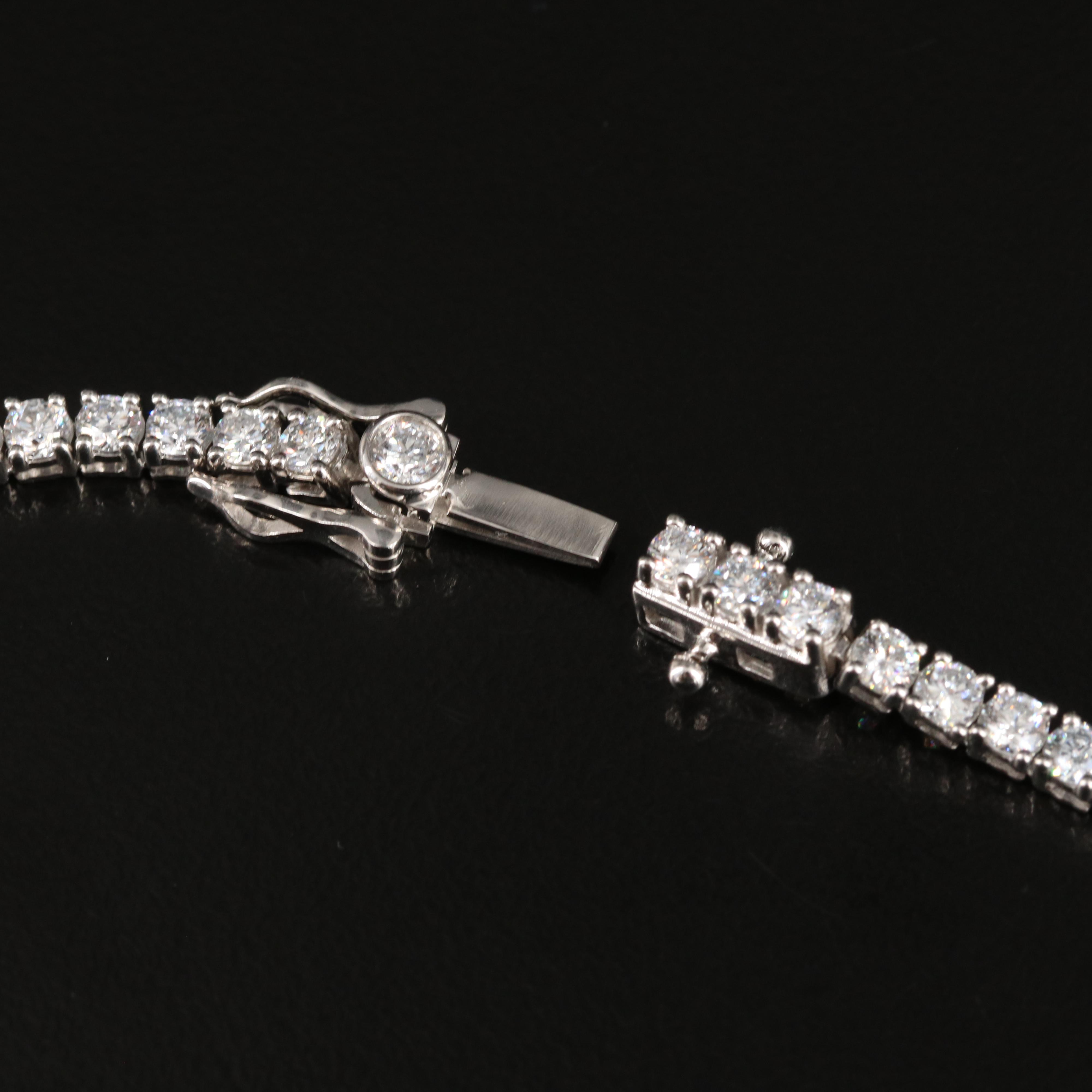 14K 9.45 CTW Lab Grown Diamond Line Necklace