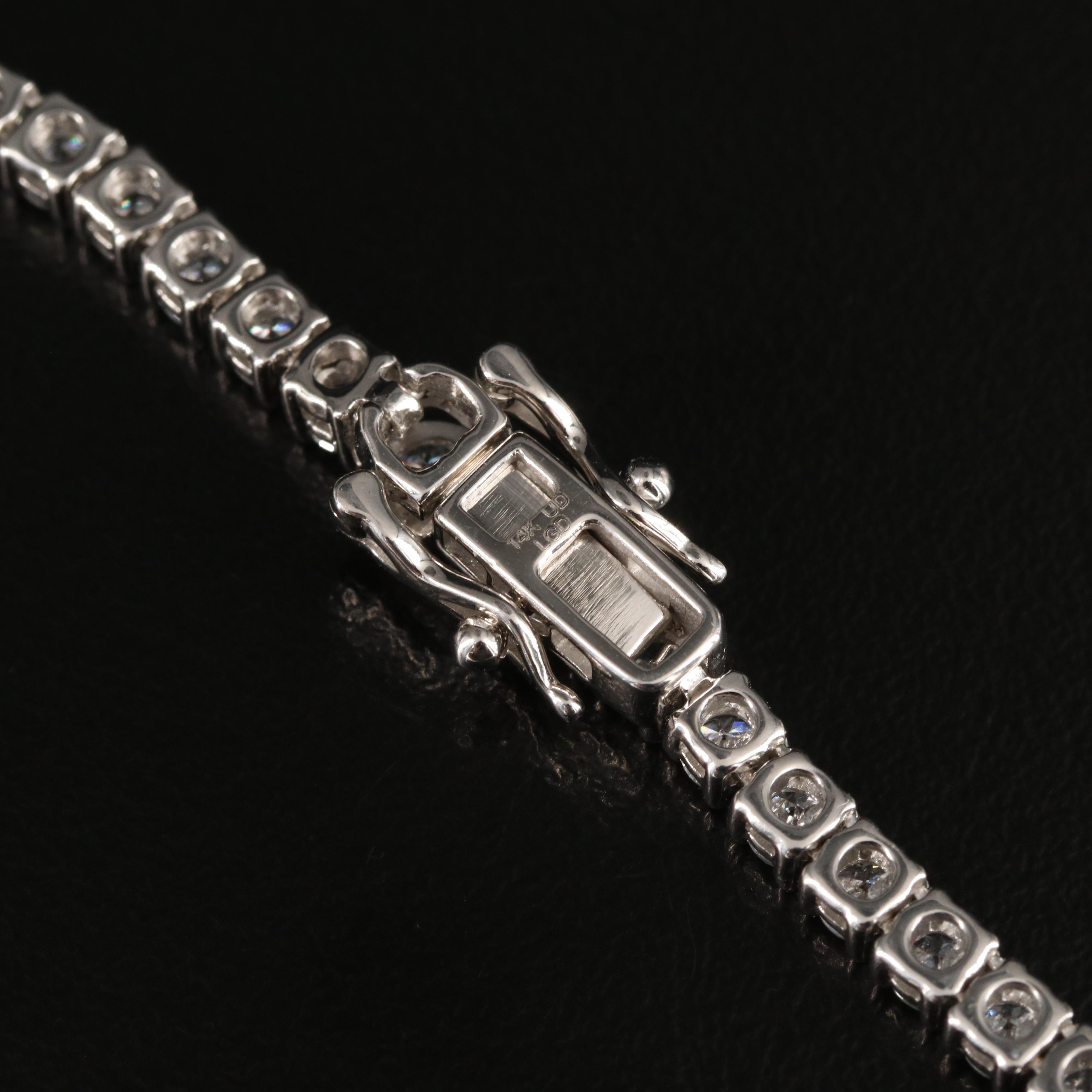 14K 9.45 CTW Lab Grown Diamond Line Necklace