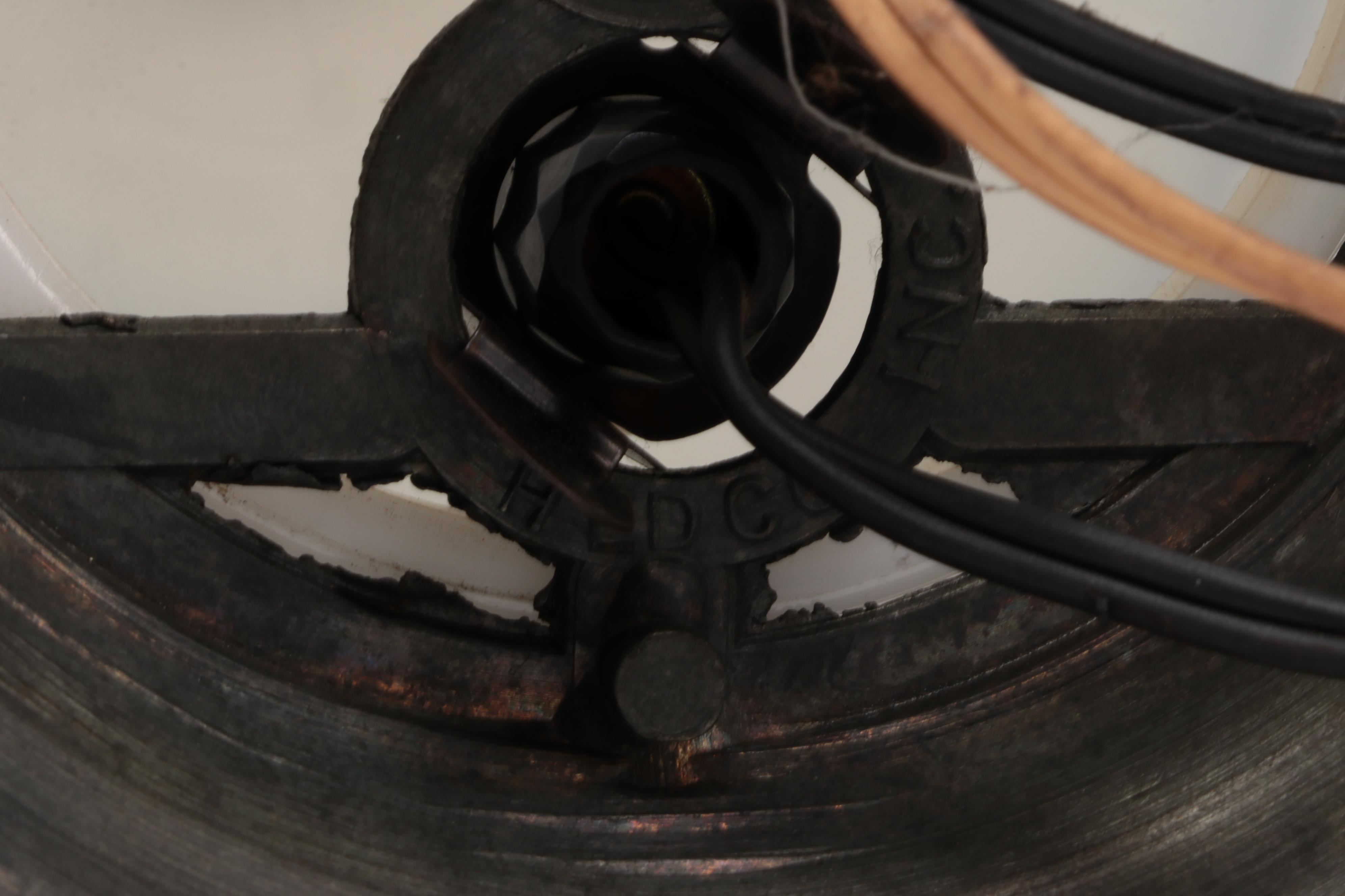 Double Globe Converted Glass Hurricane Lamp