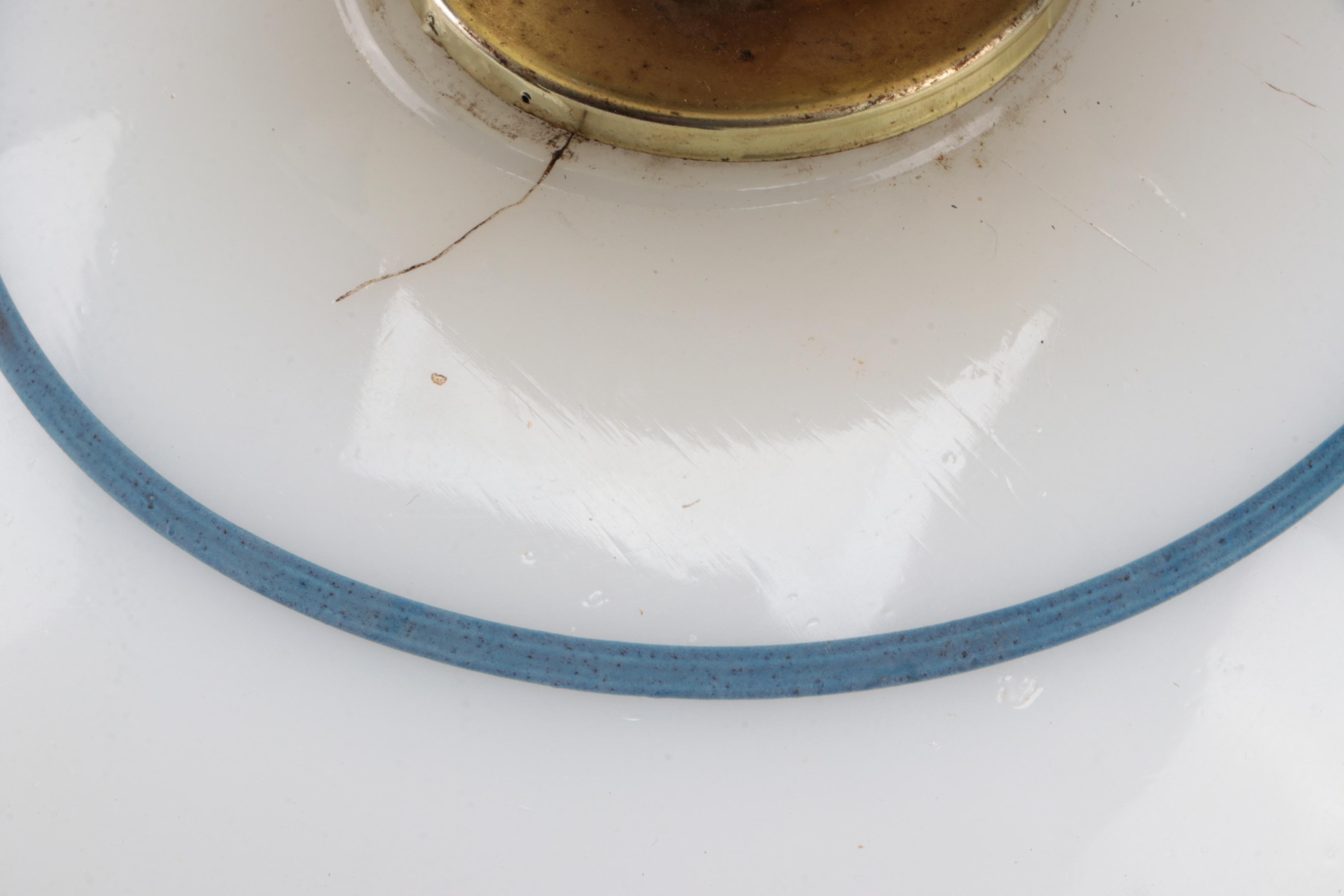 Double Globe Converted Glass Hurricane Lamp