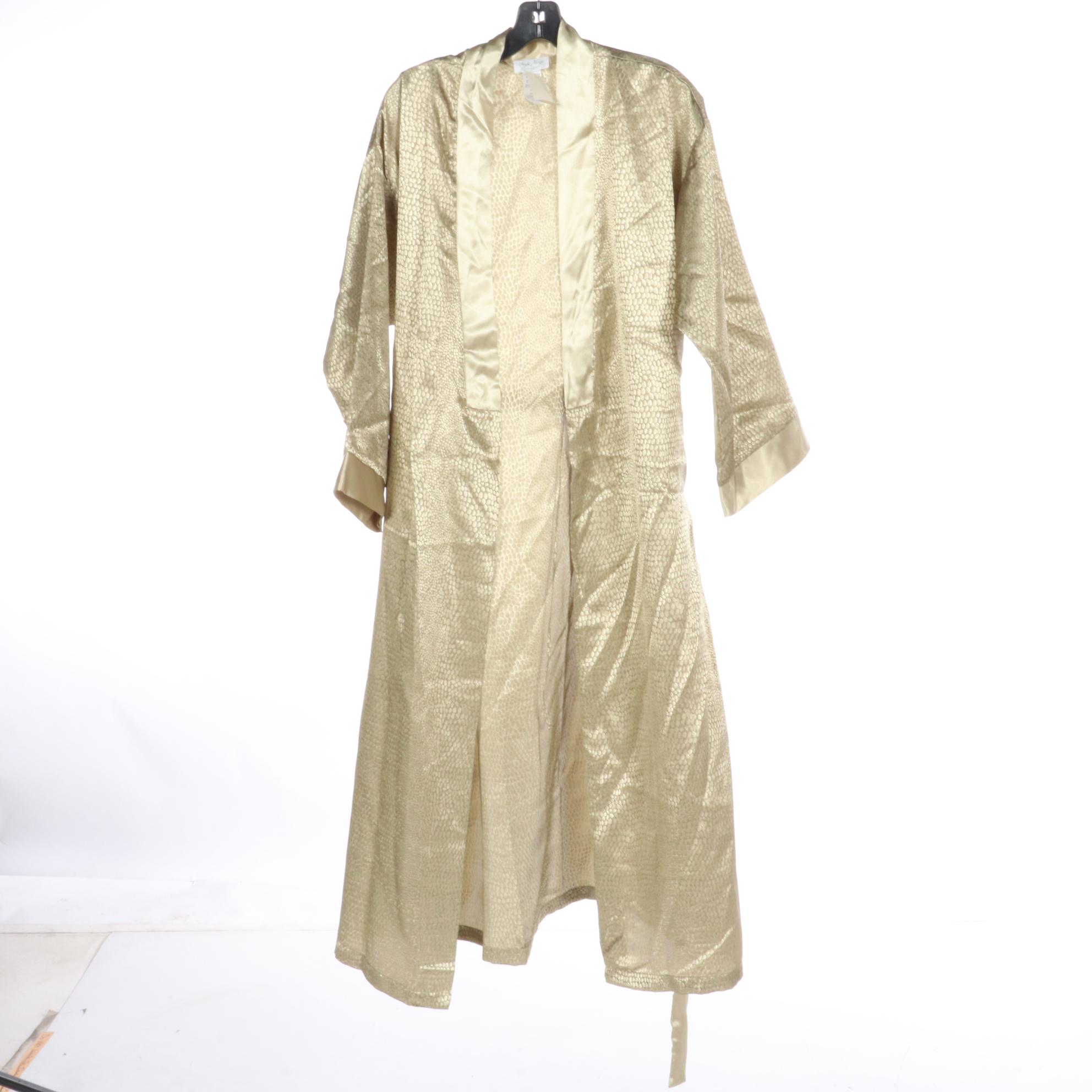 Gilead Pink Chenille Robe, Night Magic Jacquard Robe, and Other Ruffle Trim Robe