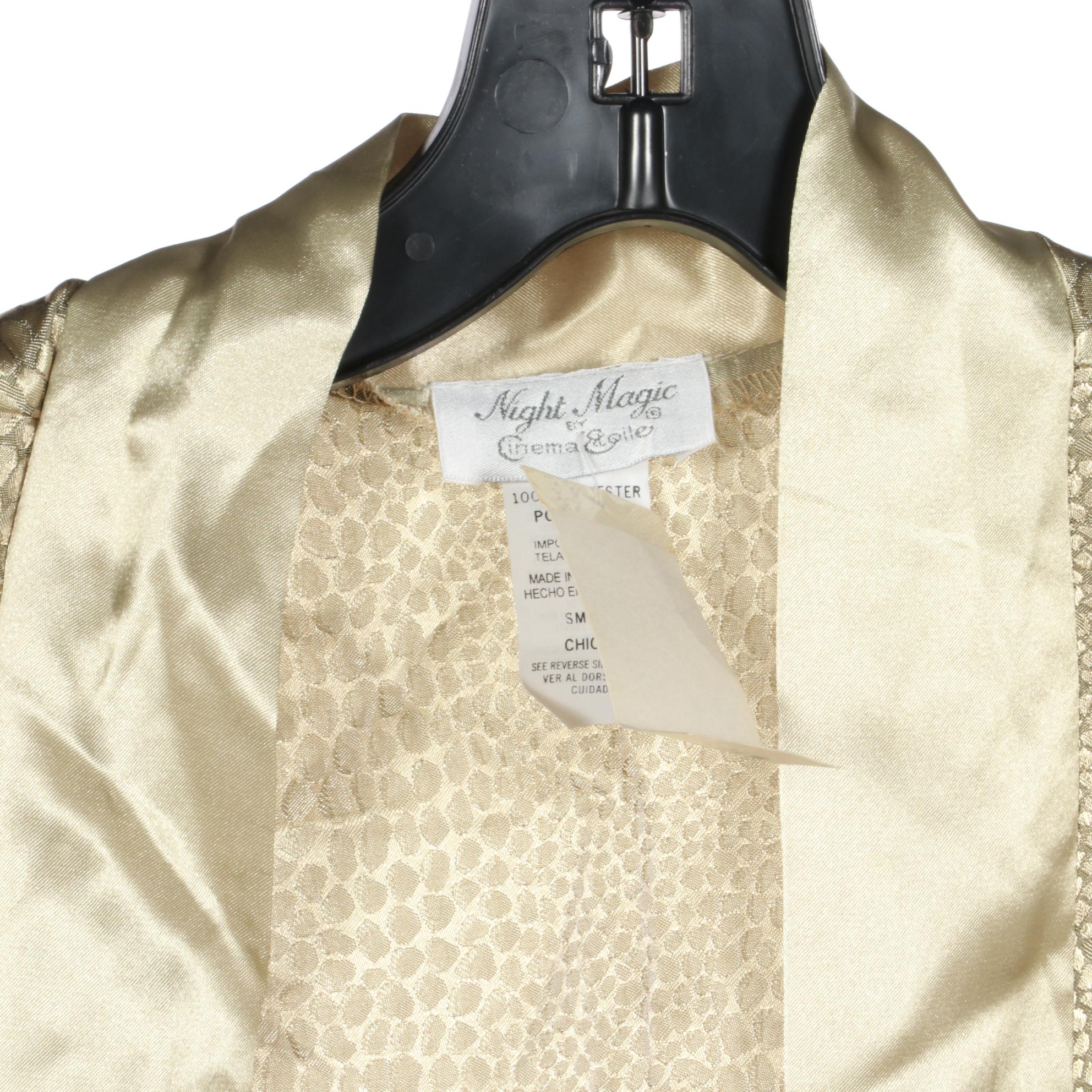 Gilead Pink Chenille Robe, Night Magic Jacquard Robe, and Other Ruffle Trim Robe