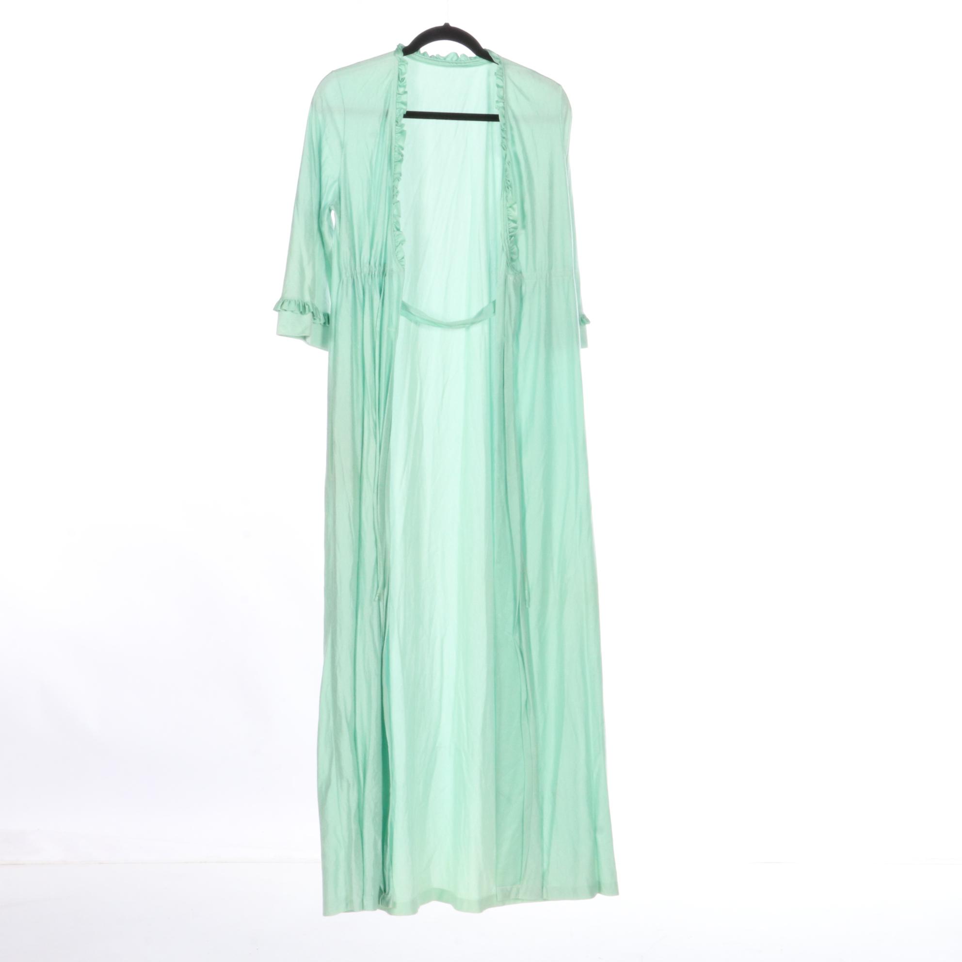 Gilead Pink Chenille Robe, Night Magic Jacquard Robe, and Other Ruffle Trim Robe