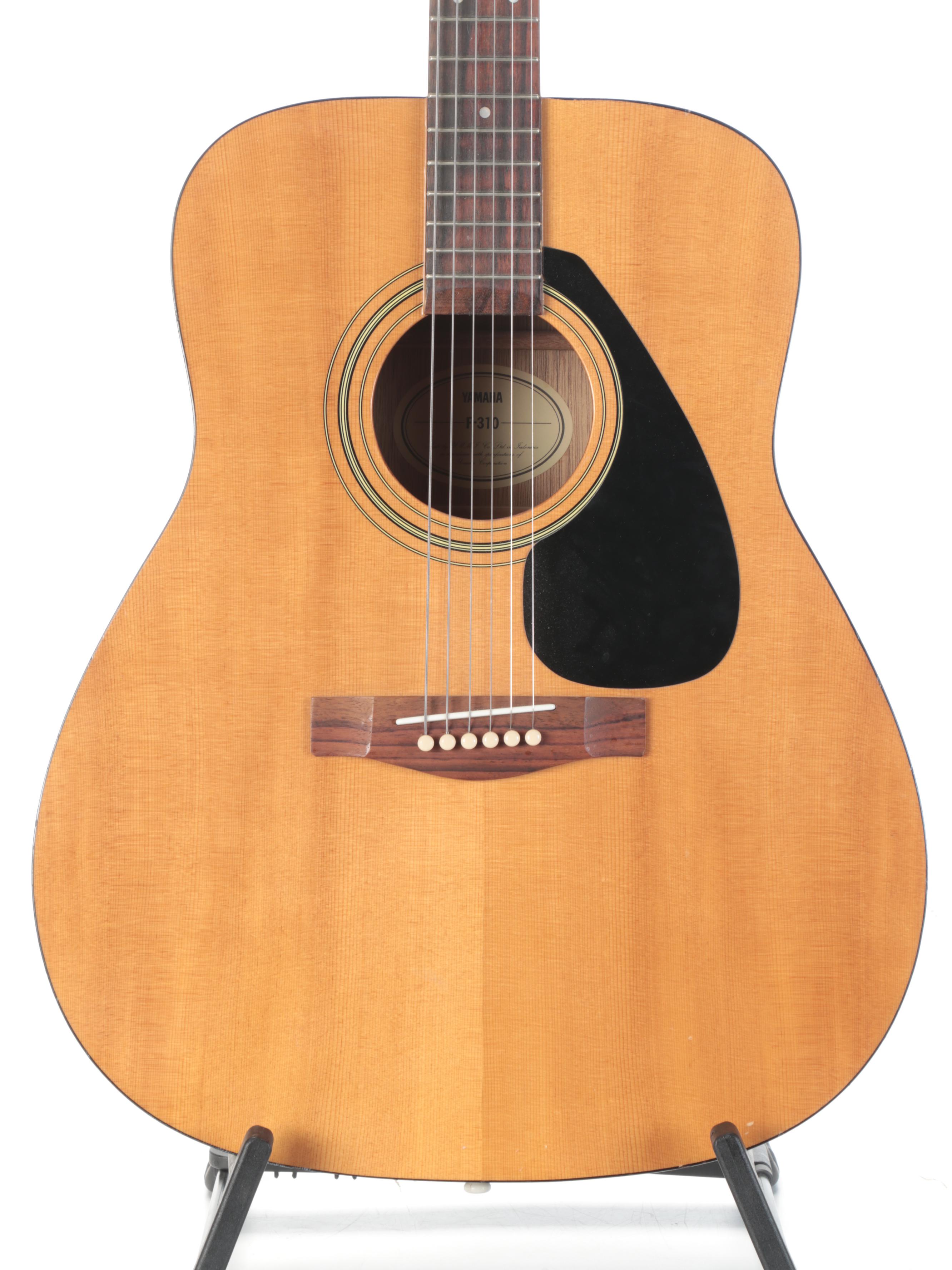 Yamaha Acoustic Electric Guitar With Stand