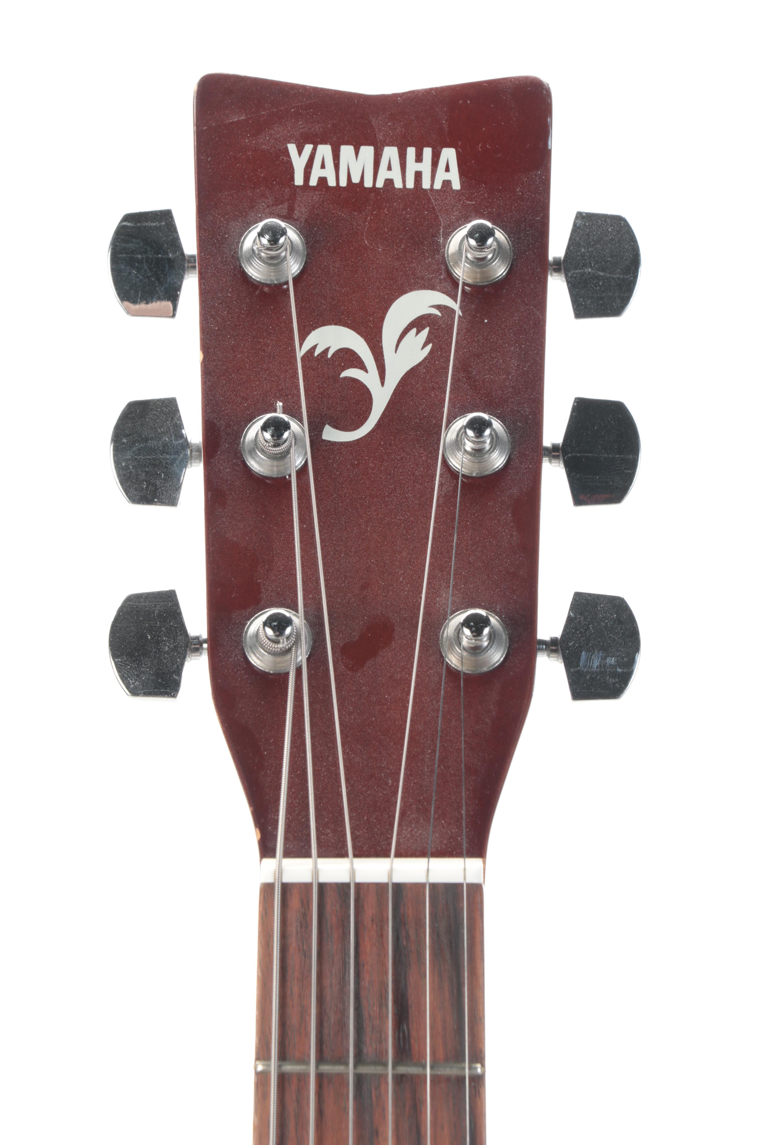 Yamaha Acoustic Electric Guitar With Stand