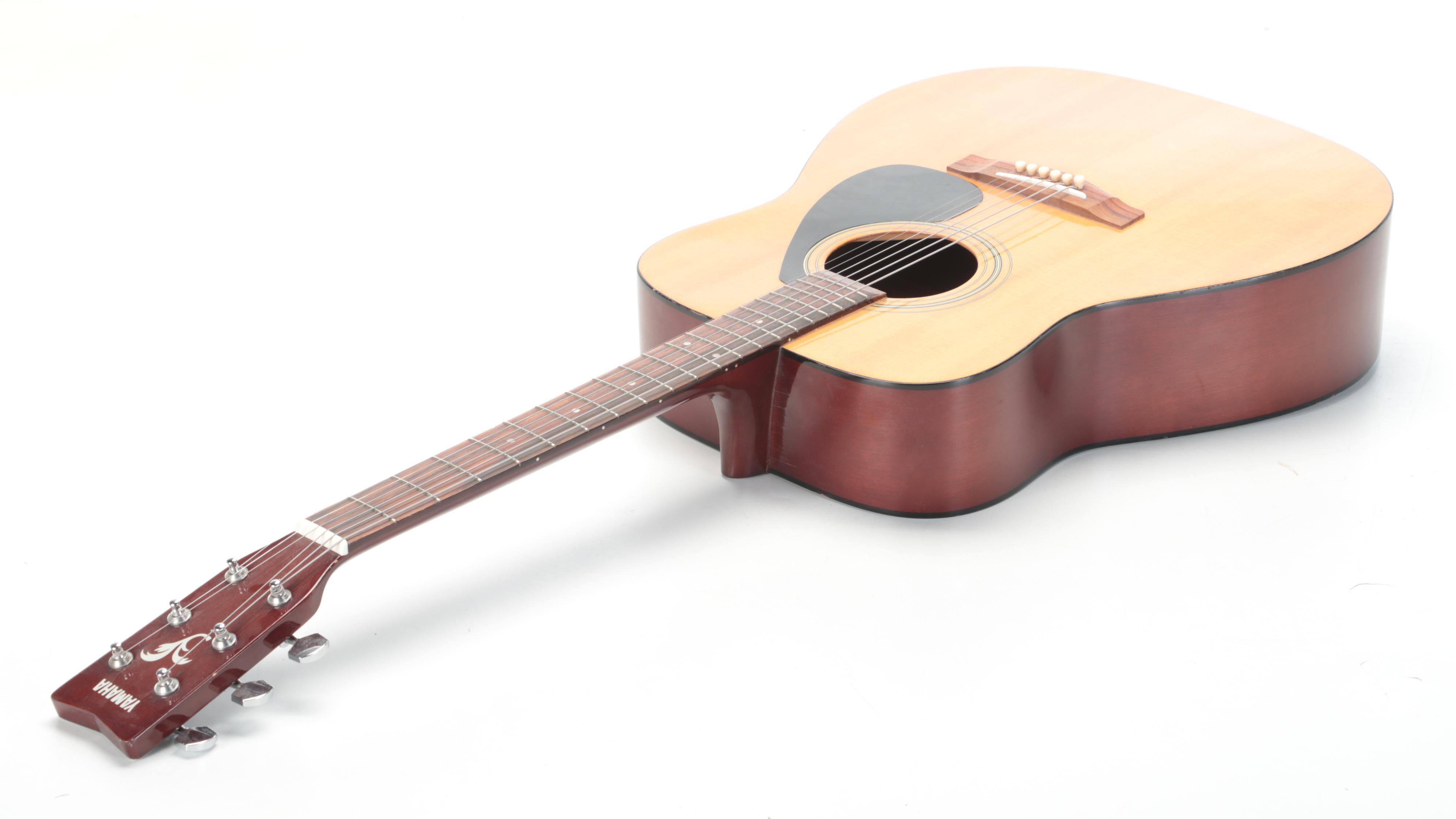 Yamaha Acoustic Electric Guitar With Stand