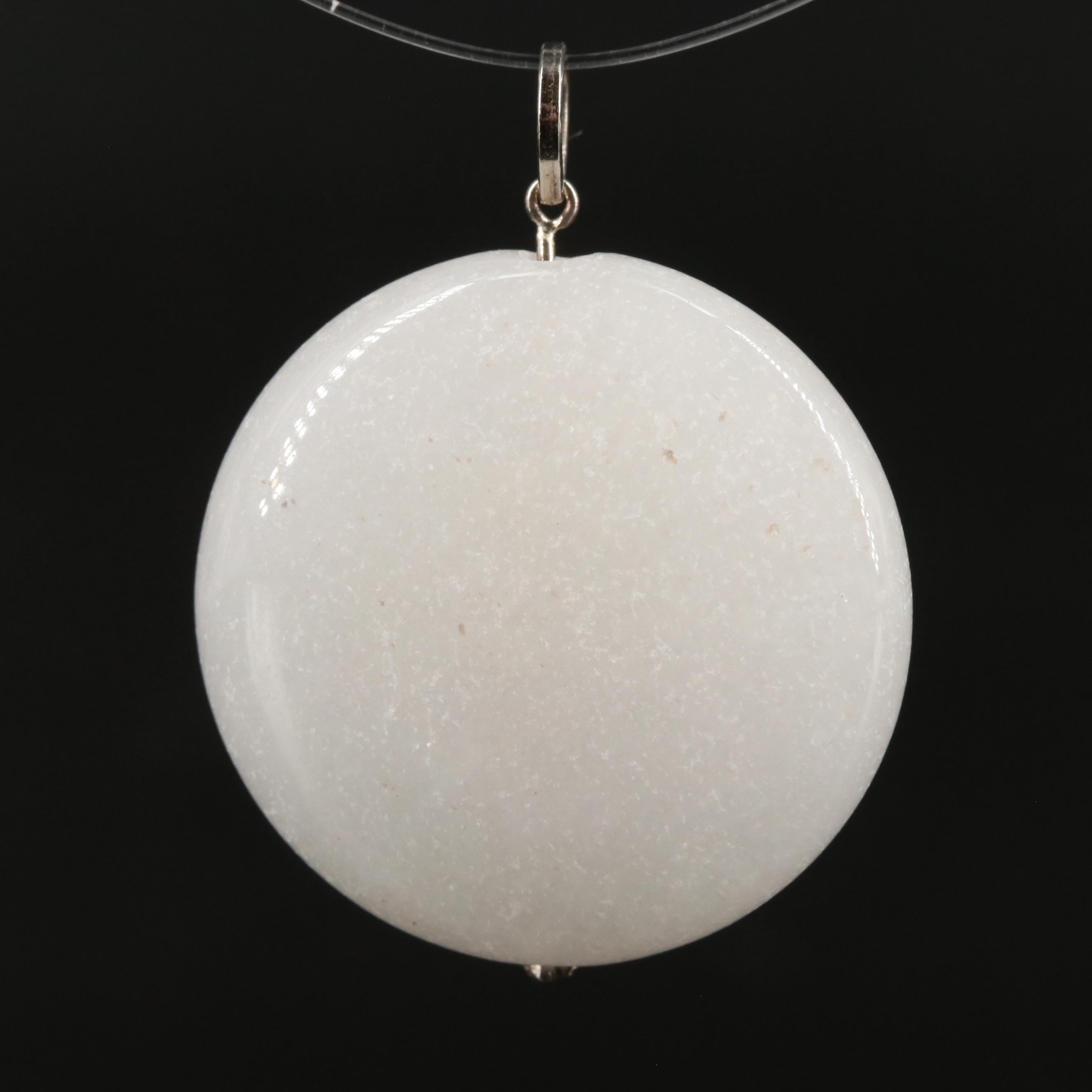 14K Quartzite Pendant