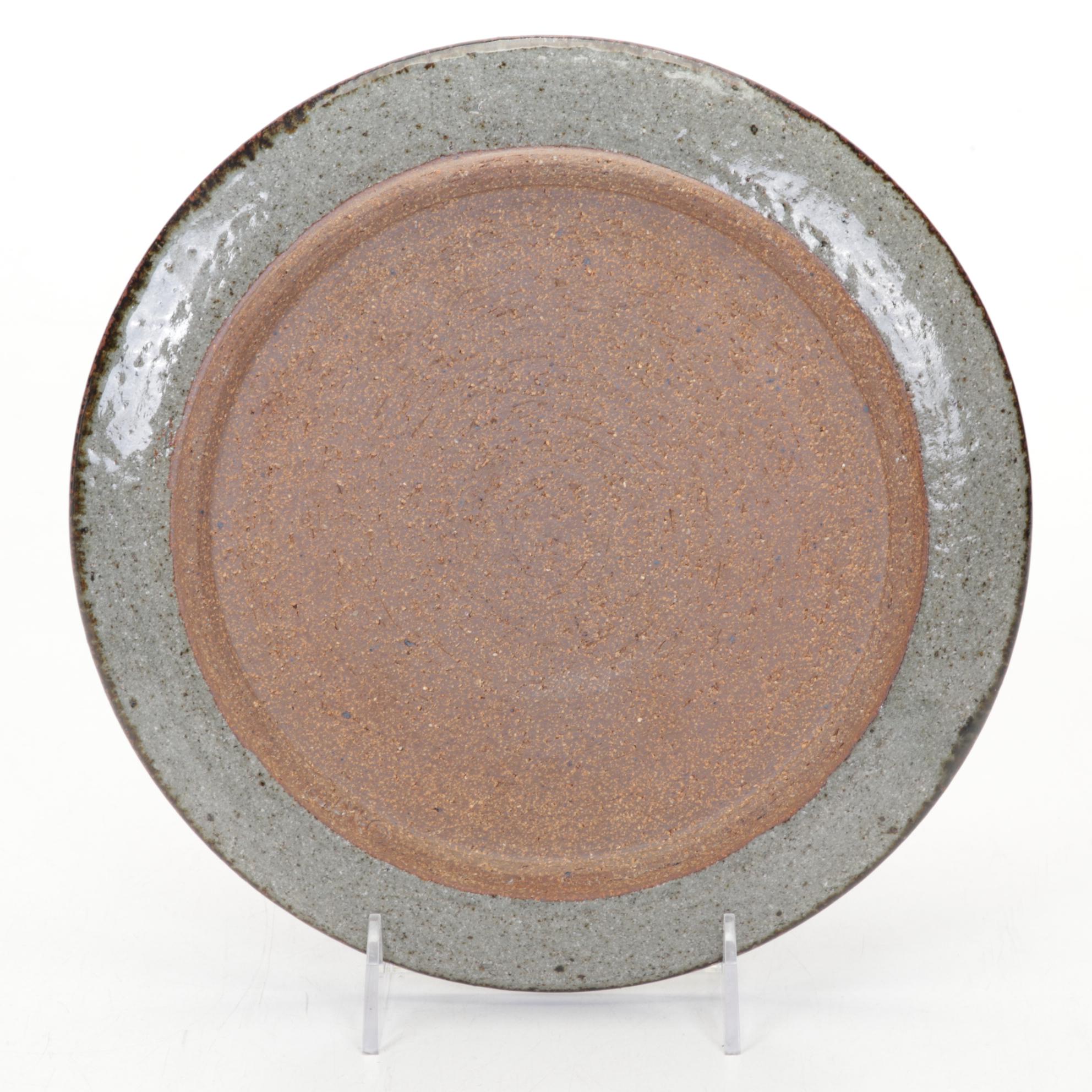 Menorah, Goblet, Studio Pottery Plate, and Jewish History Books