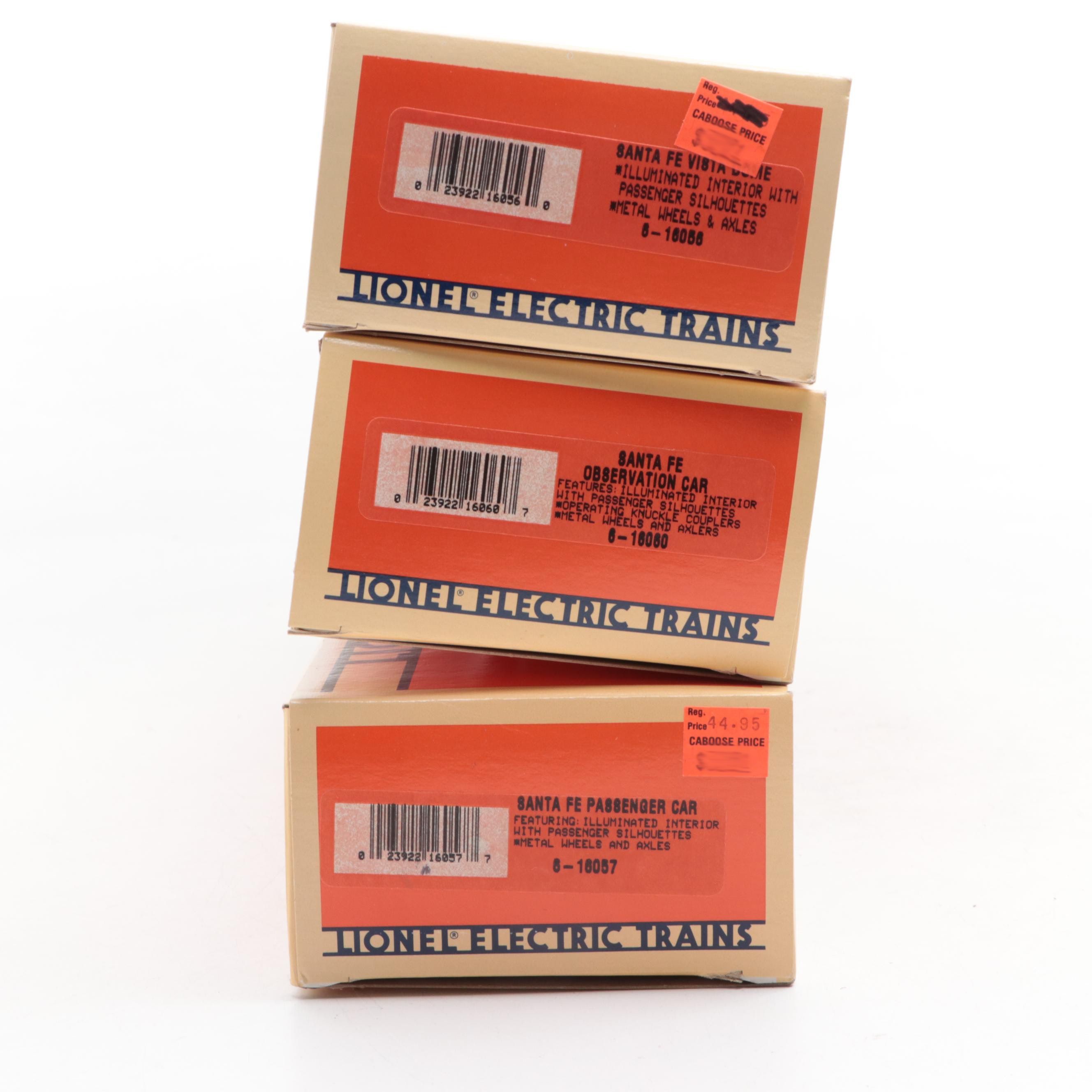 Lionel Santa Fe Alco A-Unit with Passenger and Observation Cars