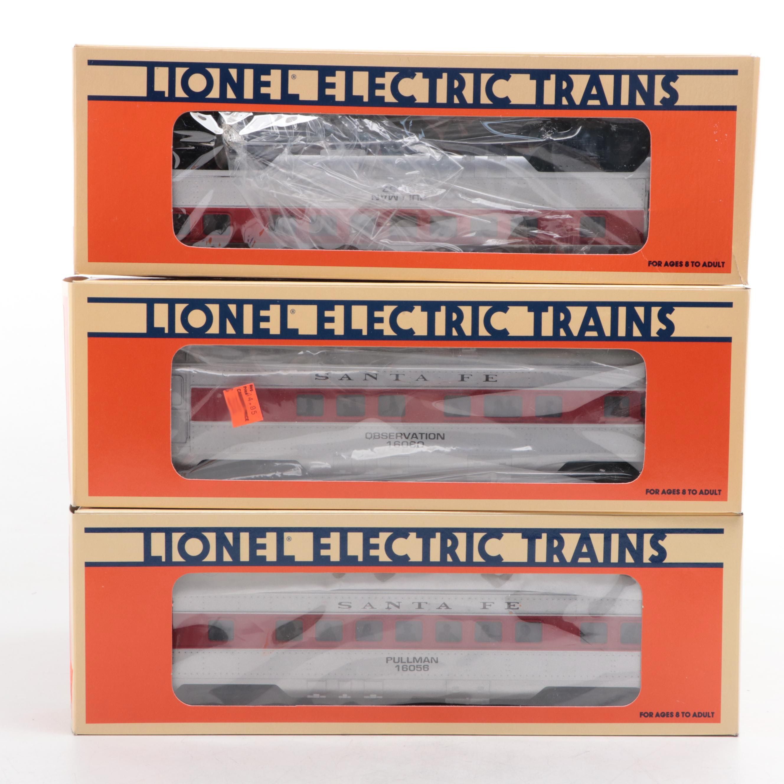 Lionel Santa Fe Alco A-Unit with Passenger and Observation Cars