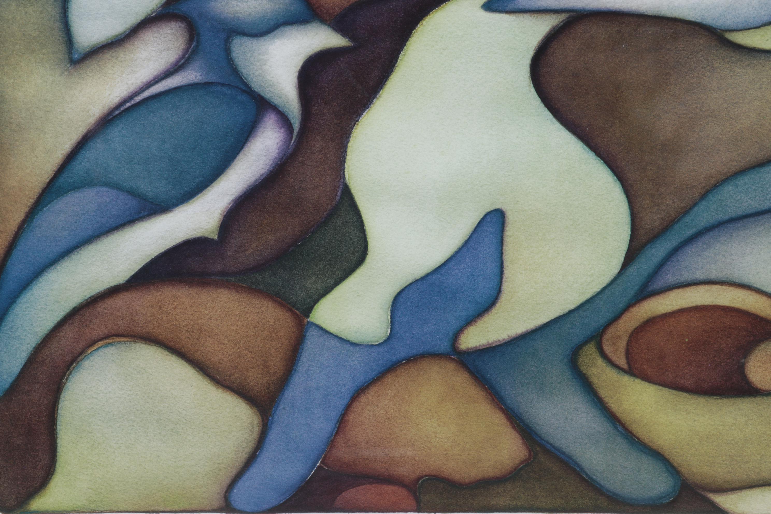 Lauren Smith Richards Offset Lithograph of Cat, 2003