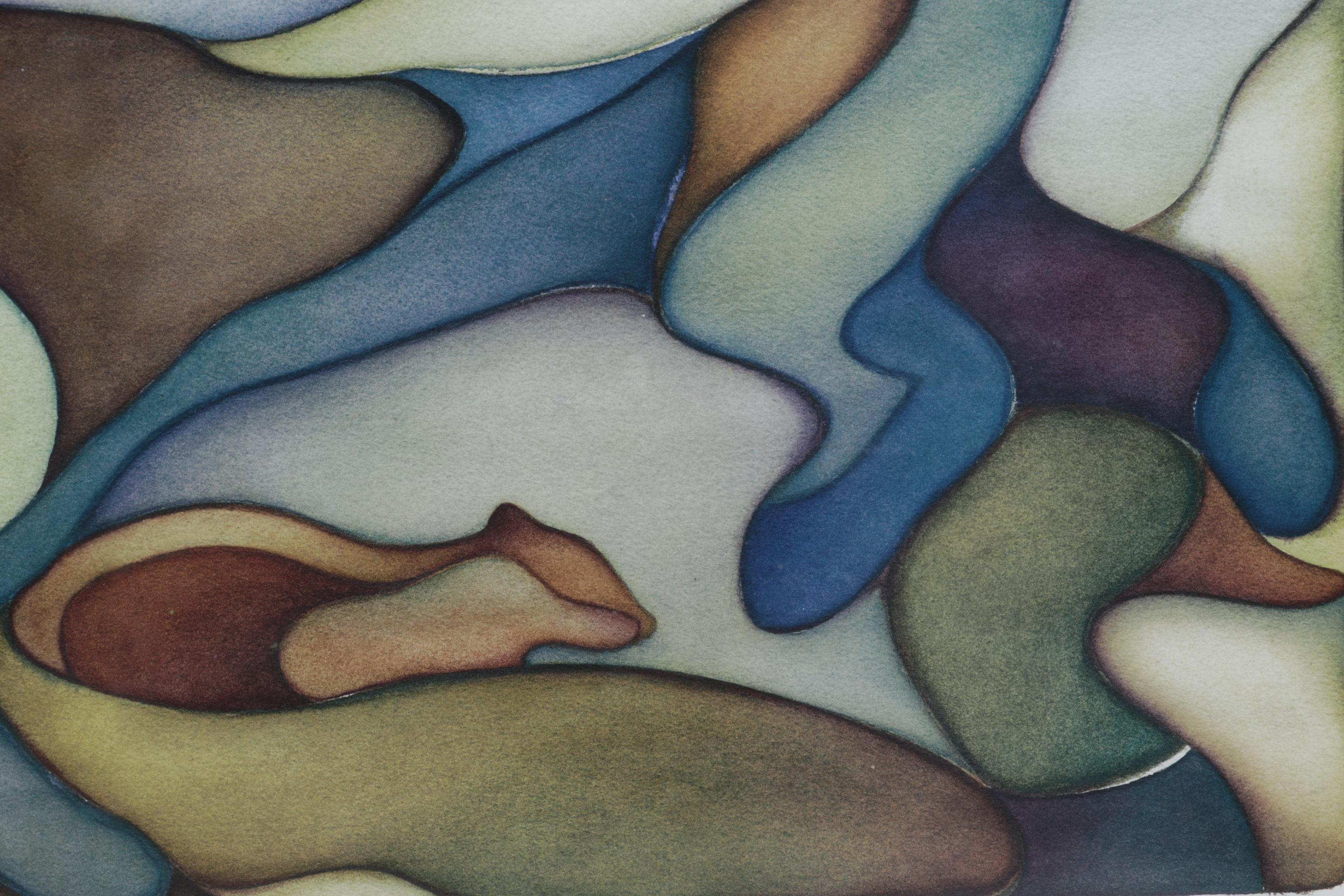 Lauren Smith Richards Offset Lithograph of Cat, 2003