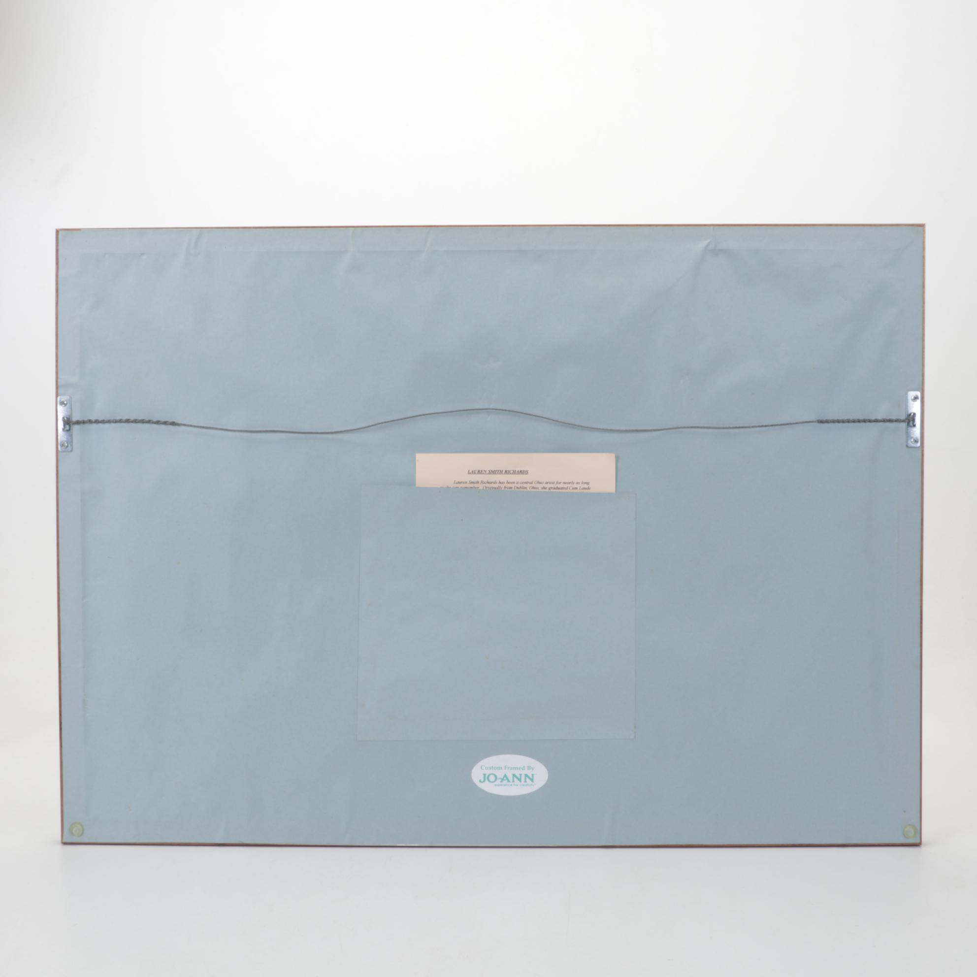 Lauren Smith Richards Offset Lithograph of Cat, 2003