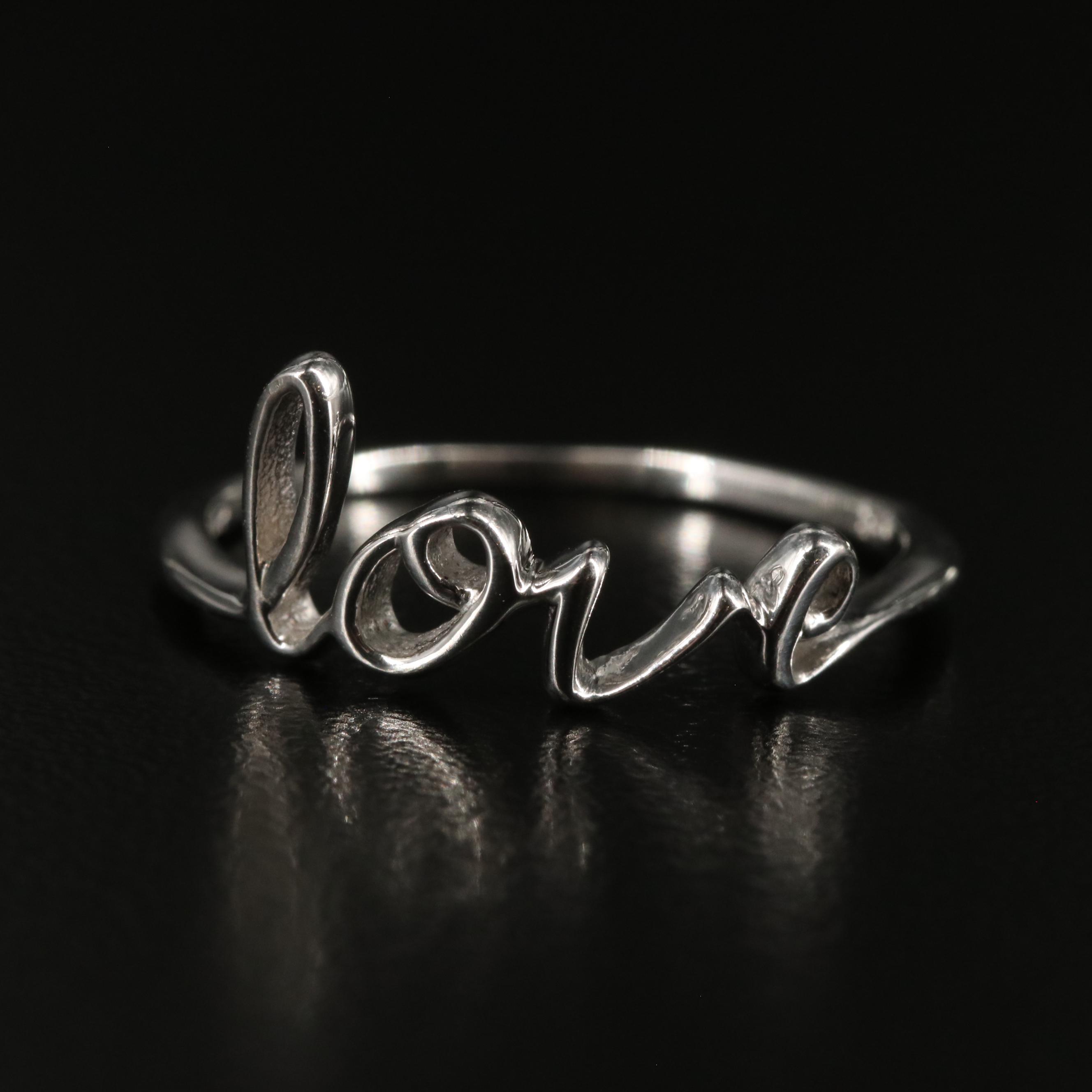Sterling "Love" Ring