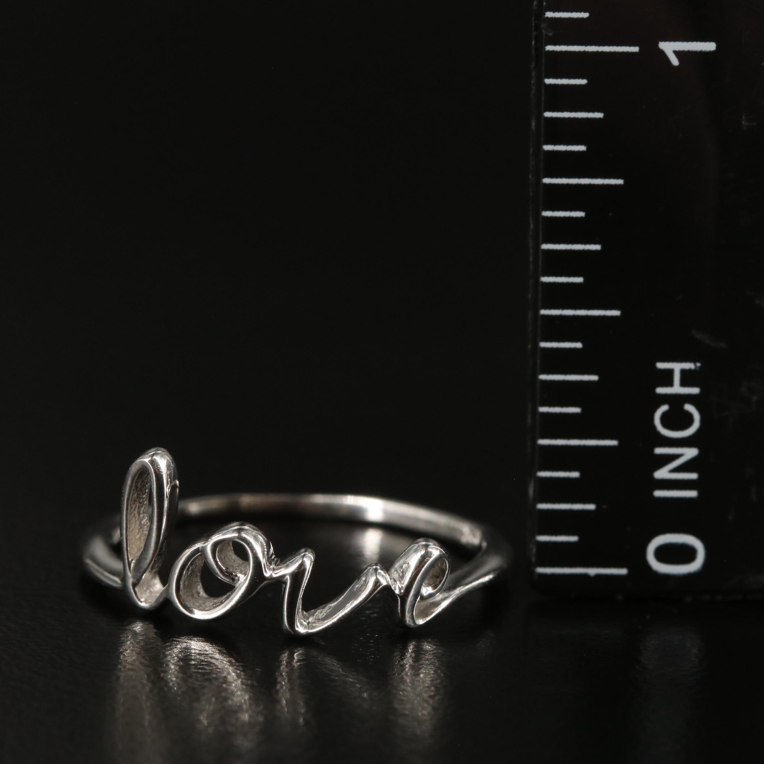 Sterling "Love" Ring