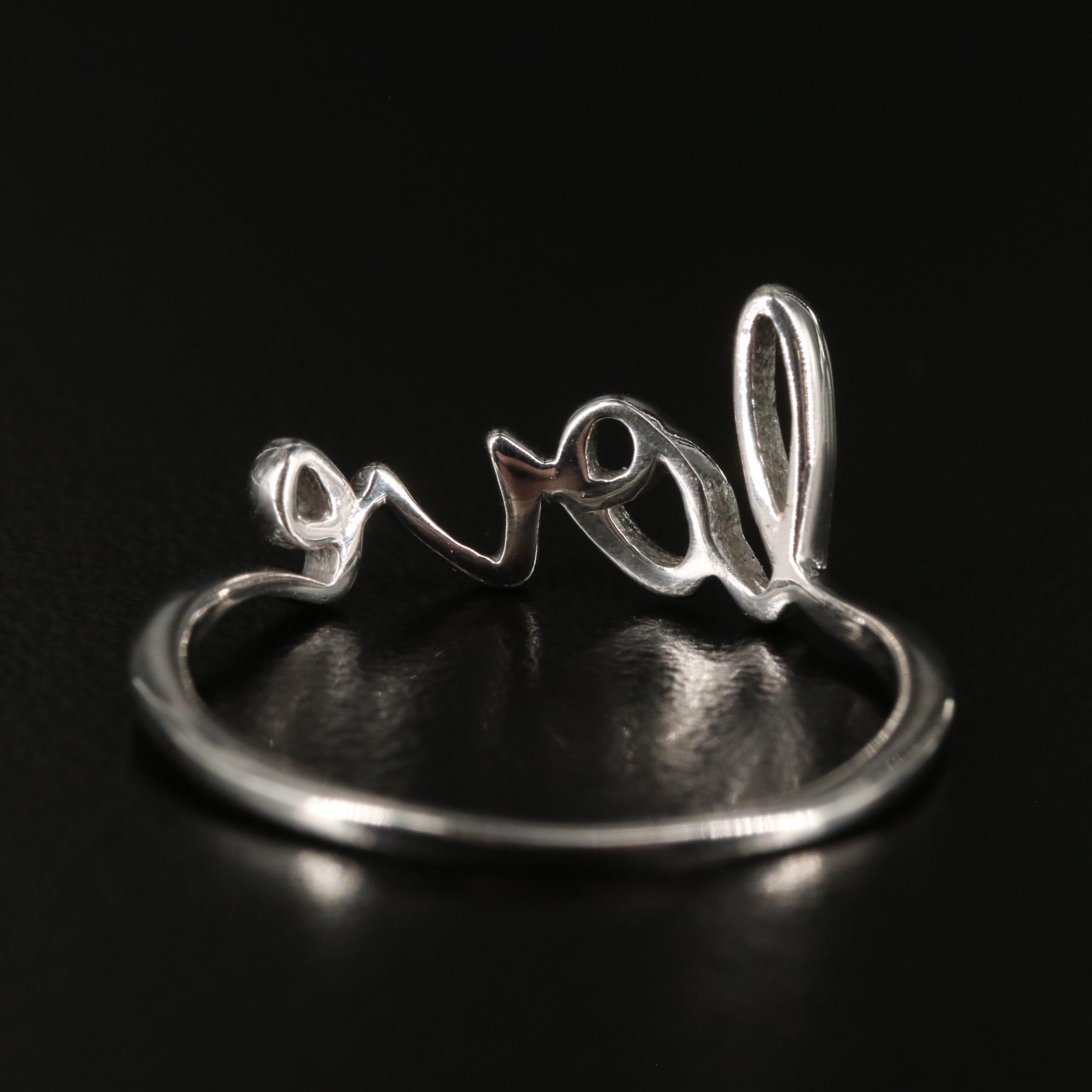 Sterling "Love" Ring