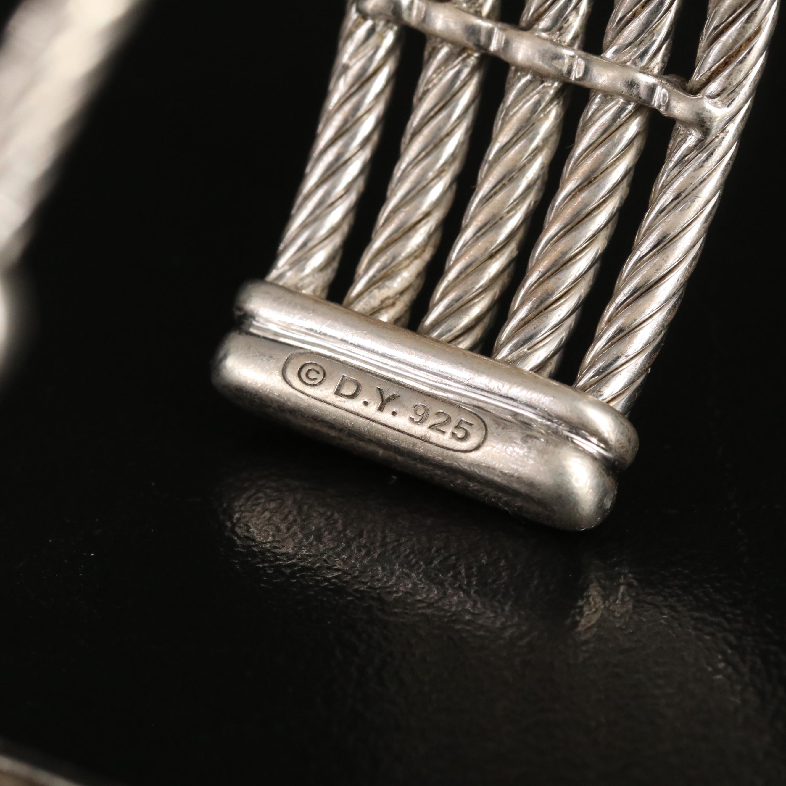 David Yurman "Confetti" Sterling Diamond Cuff