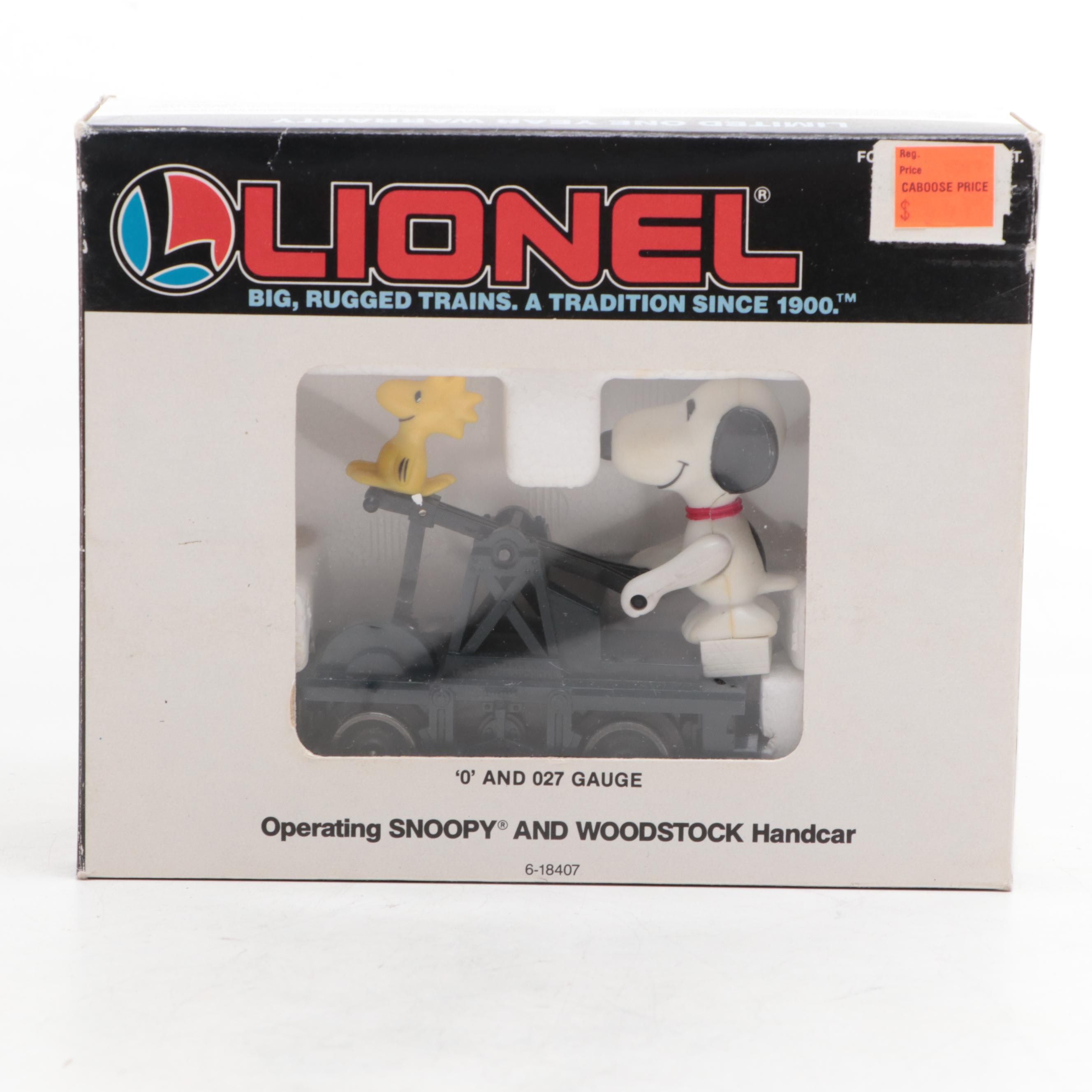 Lionel Trains Locomotive, Snoopy & Woodstock Handcar, Lionelville Trolley, More