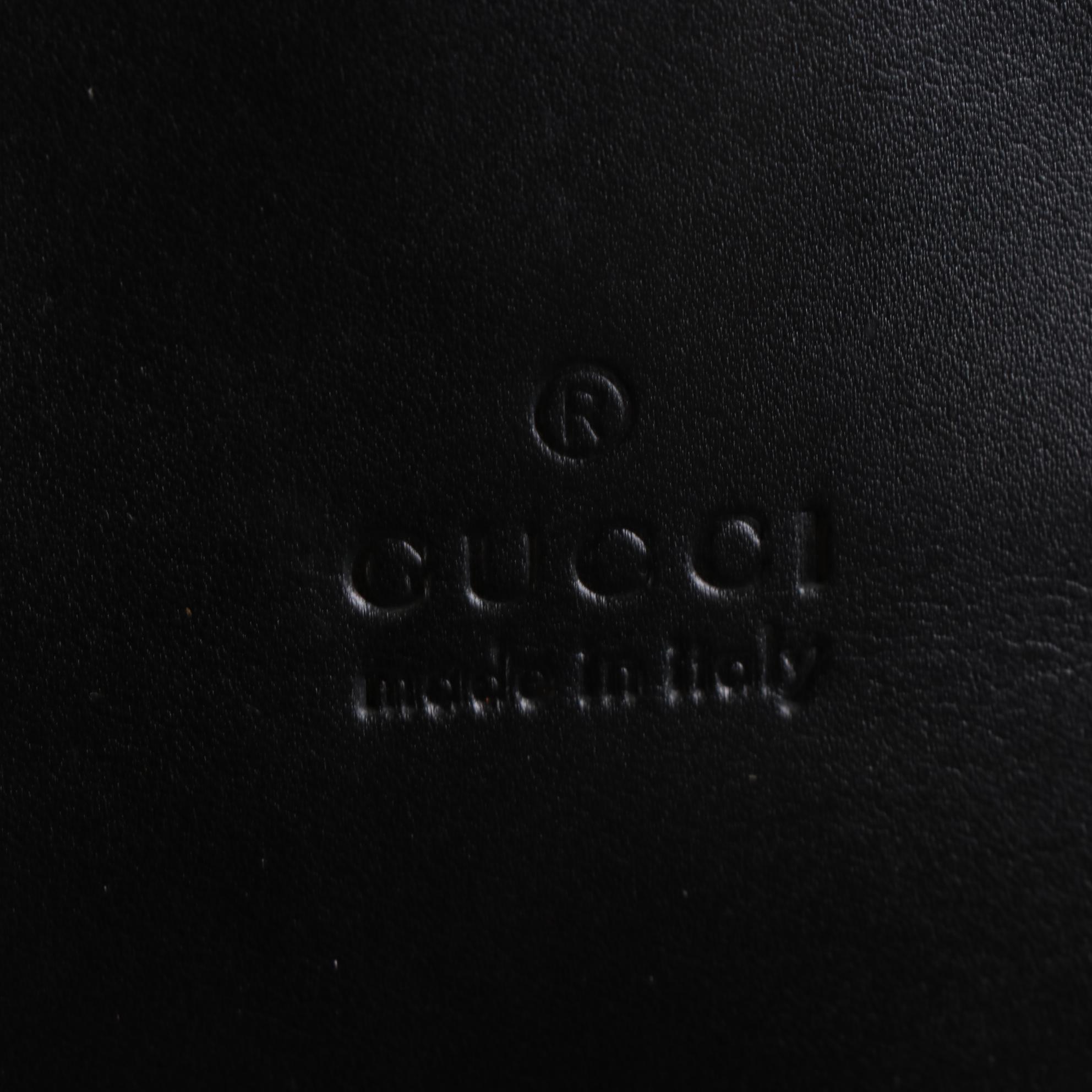 Gucci Hobo Shoulder Bag in Black Leather