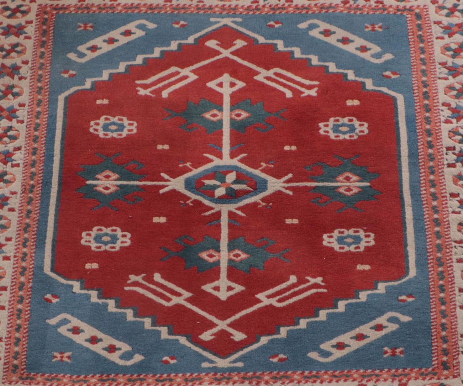 4'4 x 5'6 Hand-Knotted Turkish Yağcıbedir Area Rug
