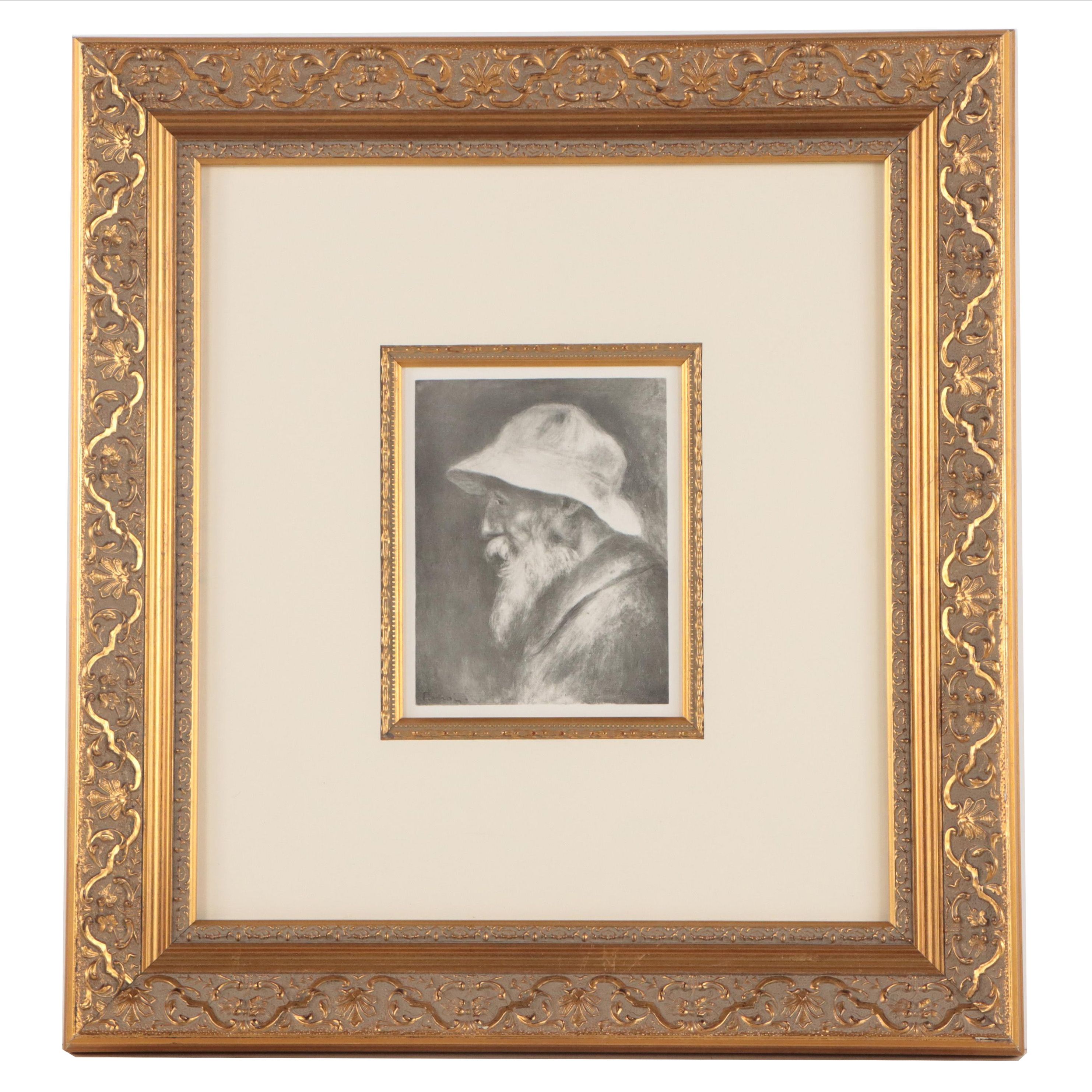 Collotype After Pierre-Auguste Renoir "Self-Portrait"