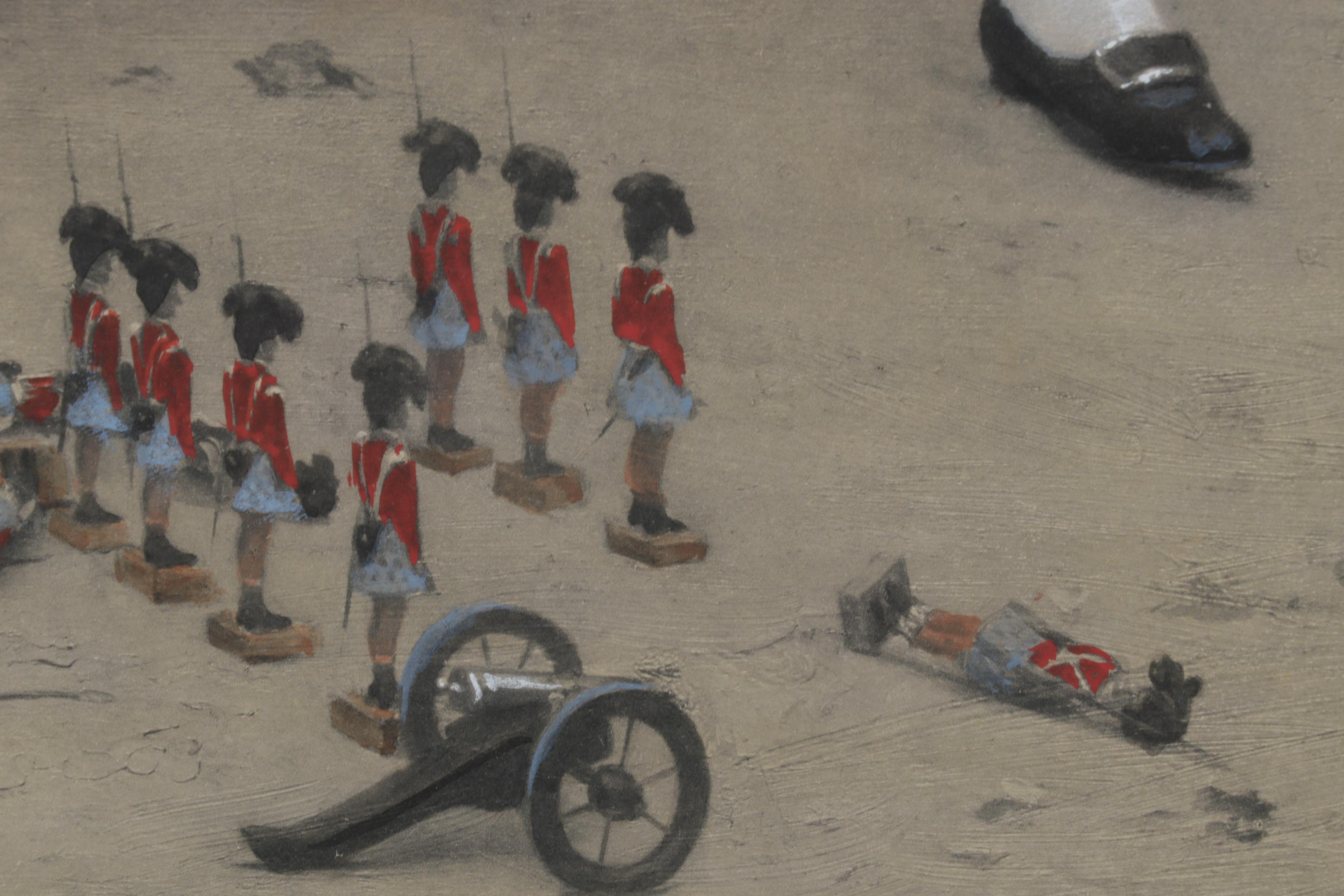 Hand-Colored Photogravure After Girardet "The First Steps of the King of Rome"