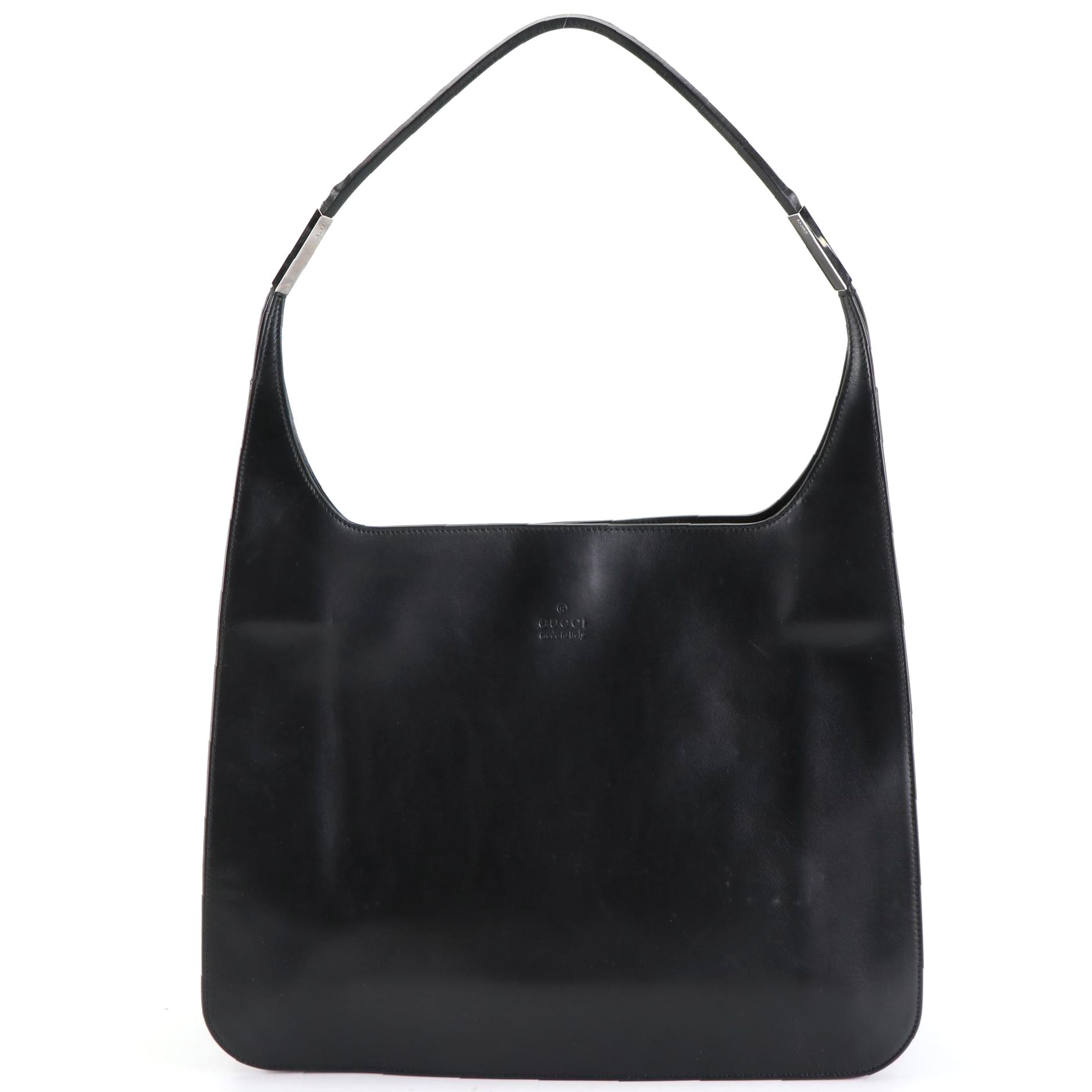 Gucci Hobo Shoulder Bag in Black Leather