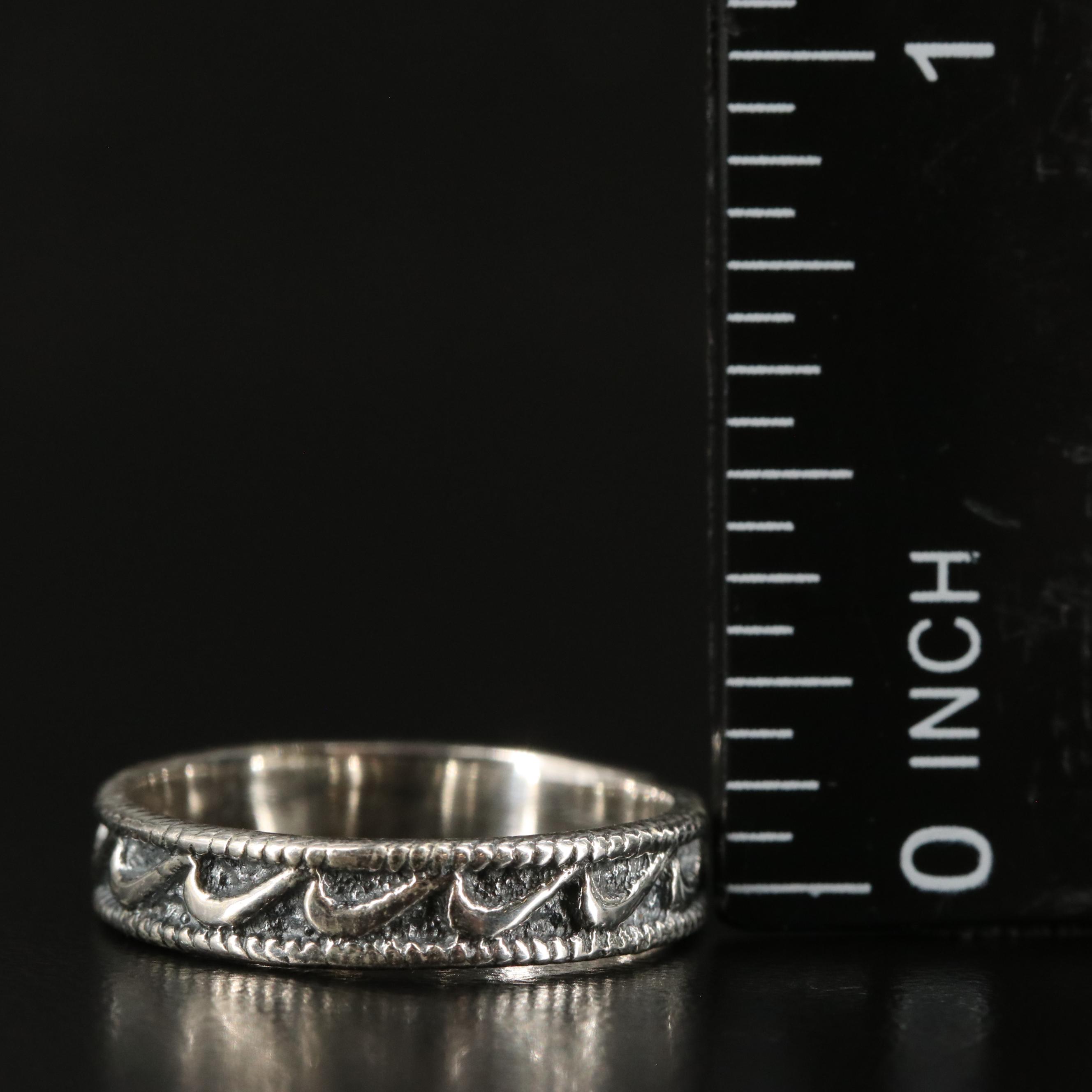 Sterling Textured Band