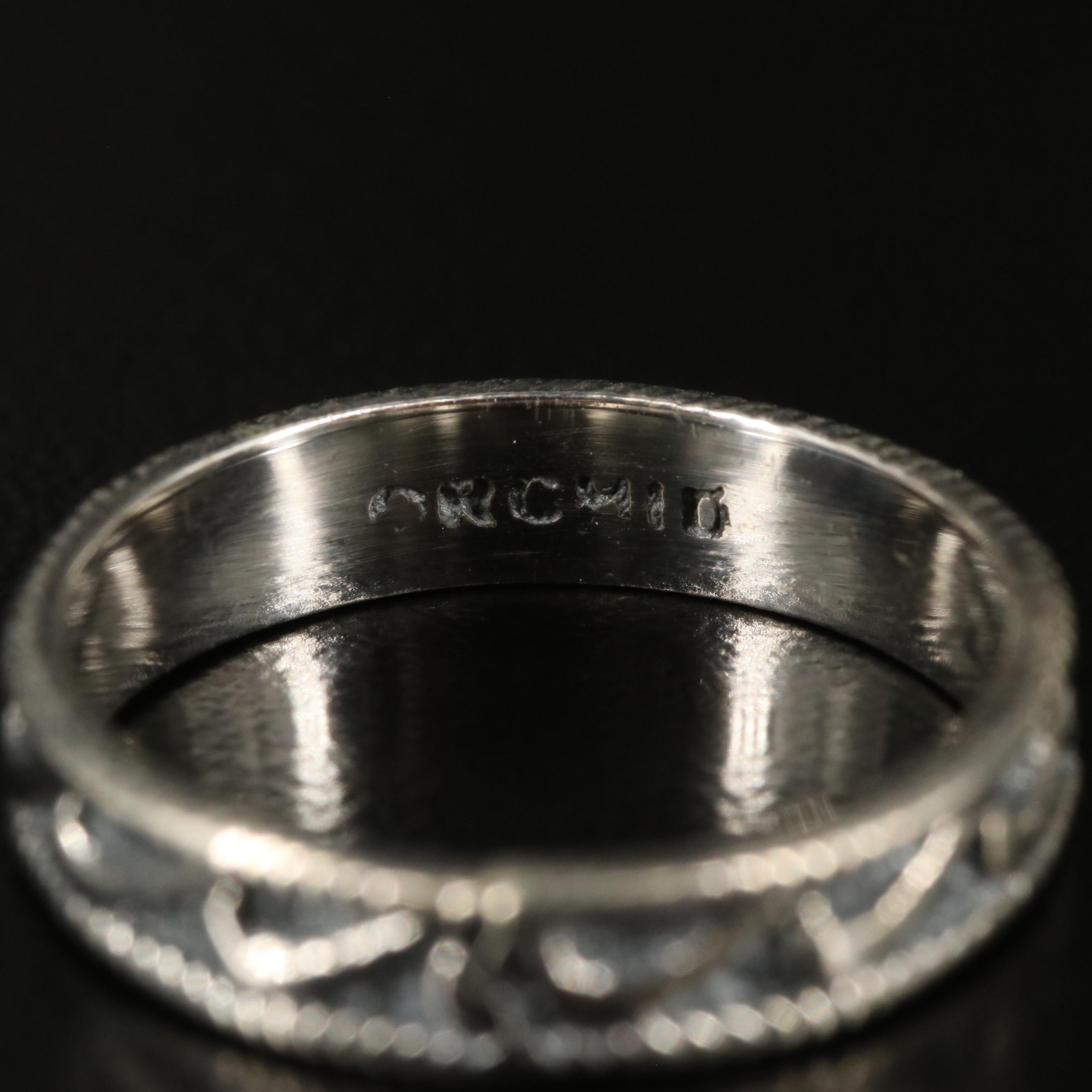 Sterling Textured Band