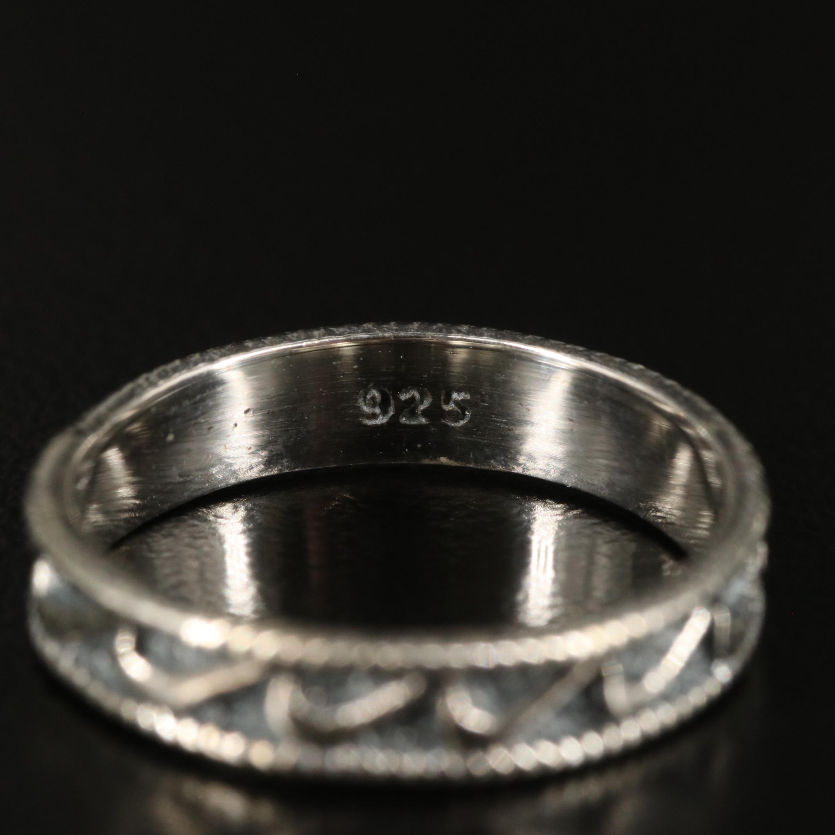 Sterling Textured Band