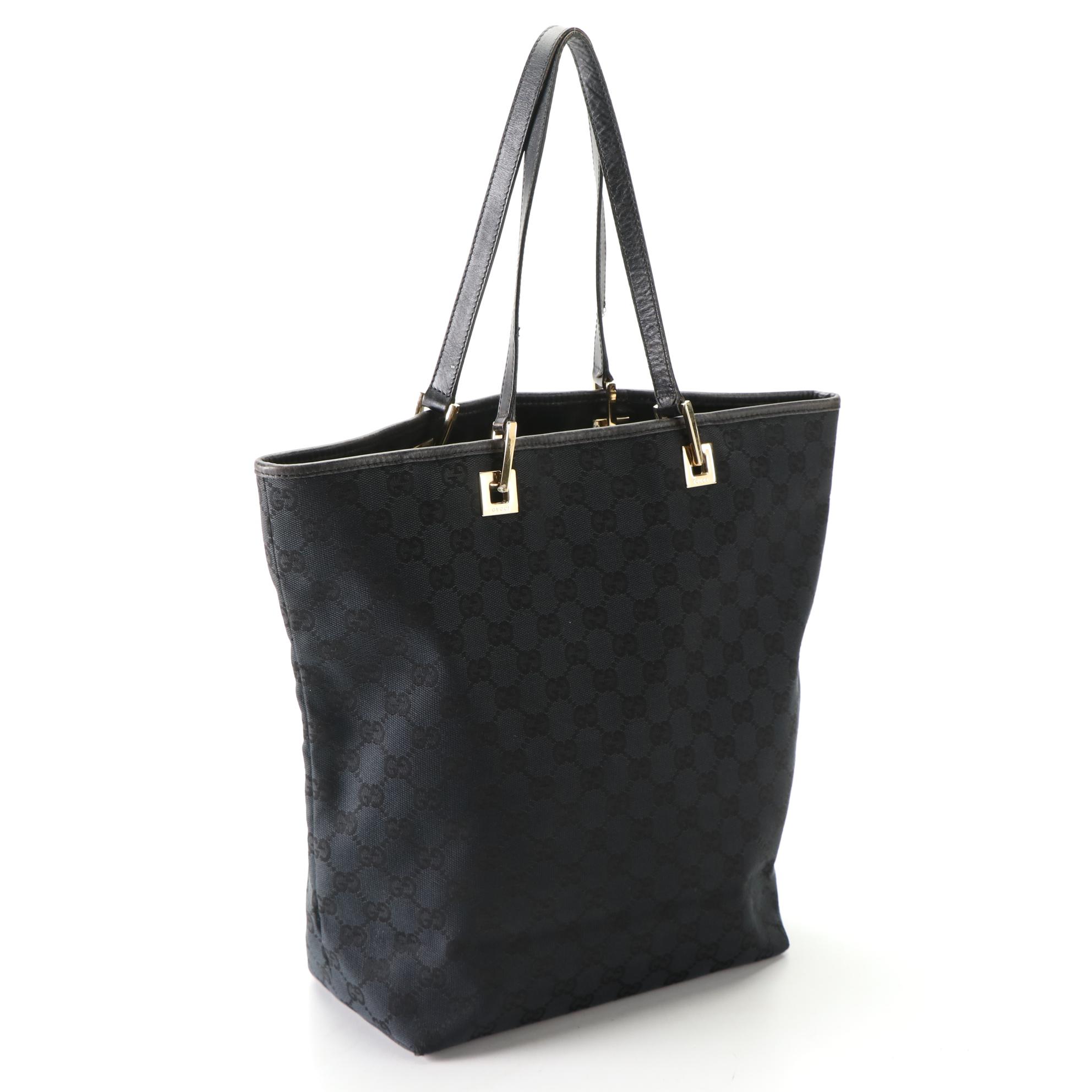 Gucci Tote Bag in GG Canvas and Leather