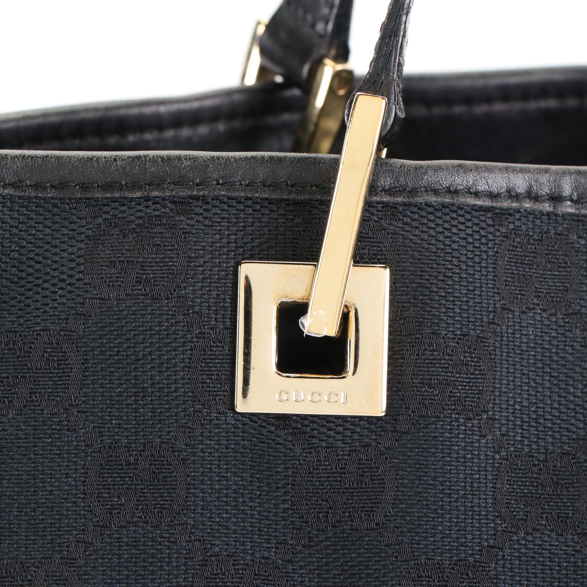 Gucci Tote Bag in GG Canvas and Leather