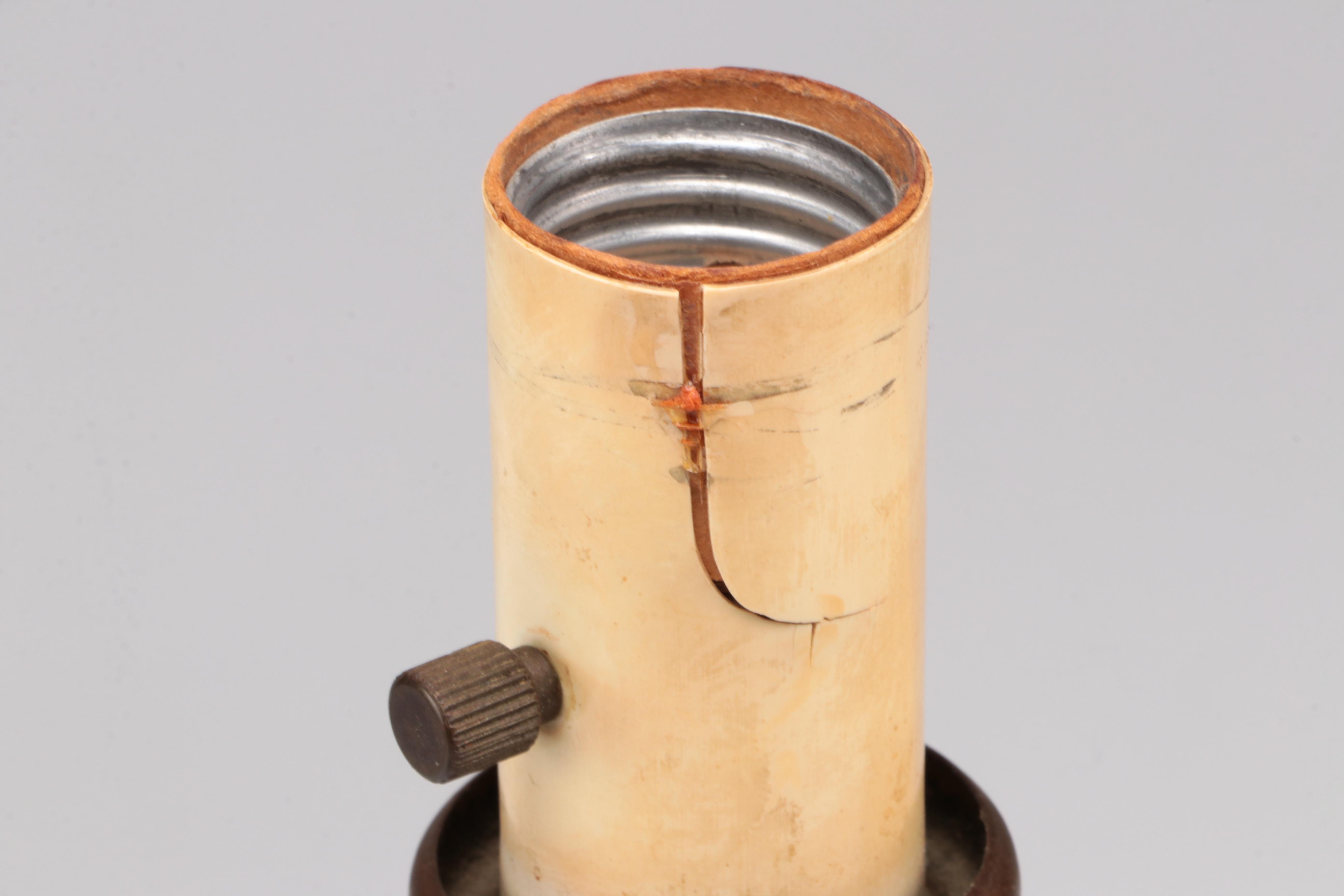 Toleware Adjustable Arm Lamp with Pressed Glass French Wired Table Lamp